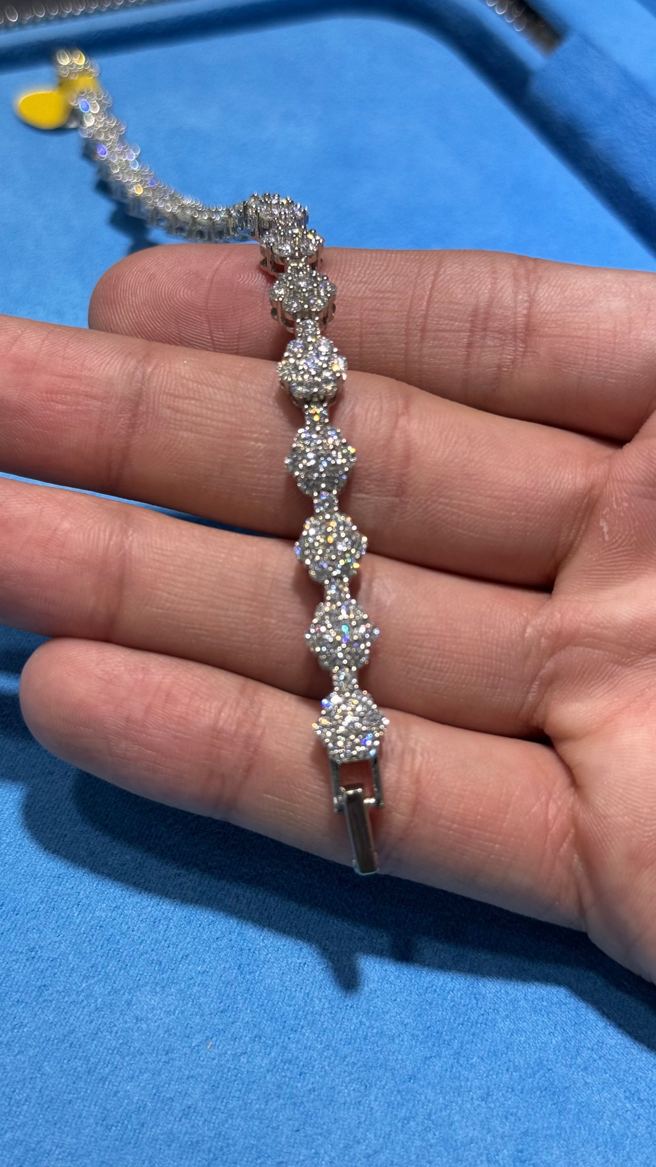 Pulso Crew Moissanita Plata.925