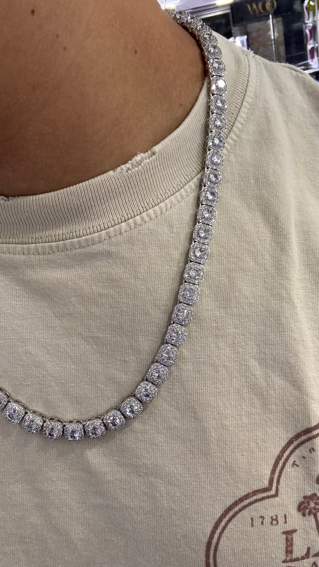 Cadena Tipo Tennis Plata.925