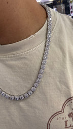 Cadena Tipo Tennis Plata.925