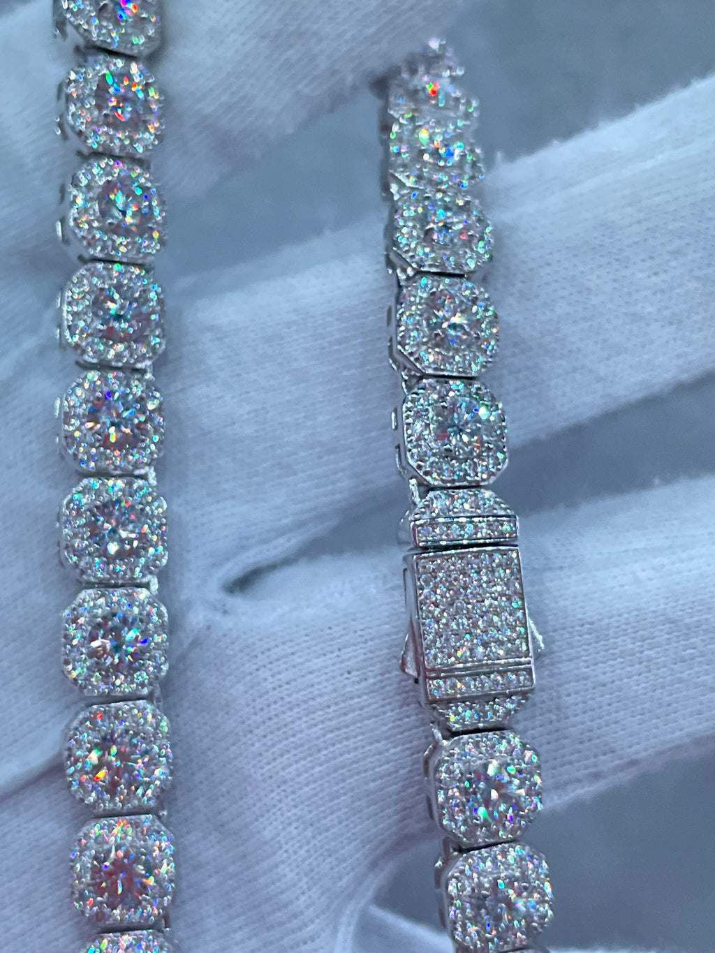 Cadena Tipo Tennis Moissanite