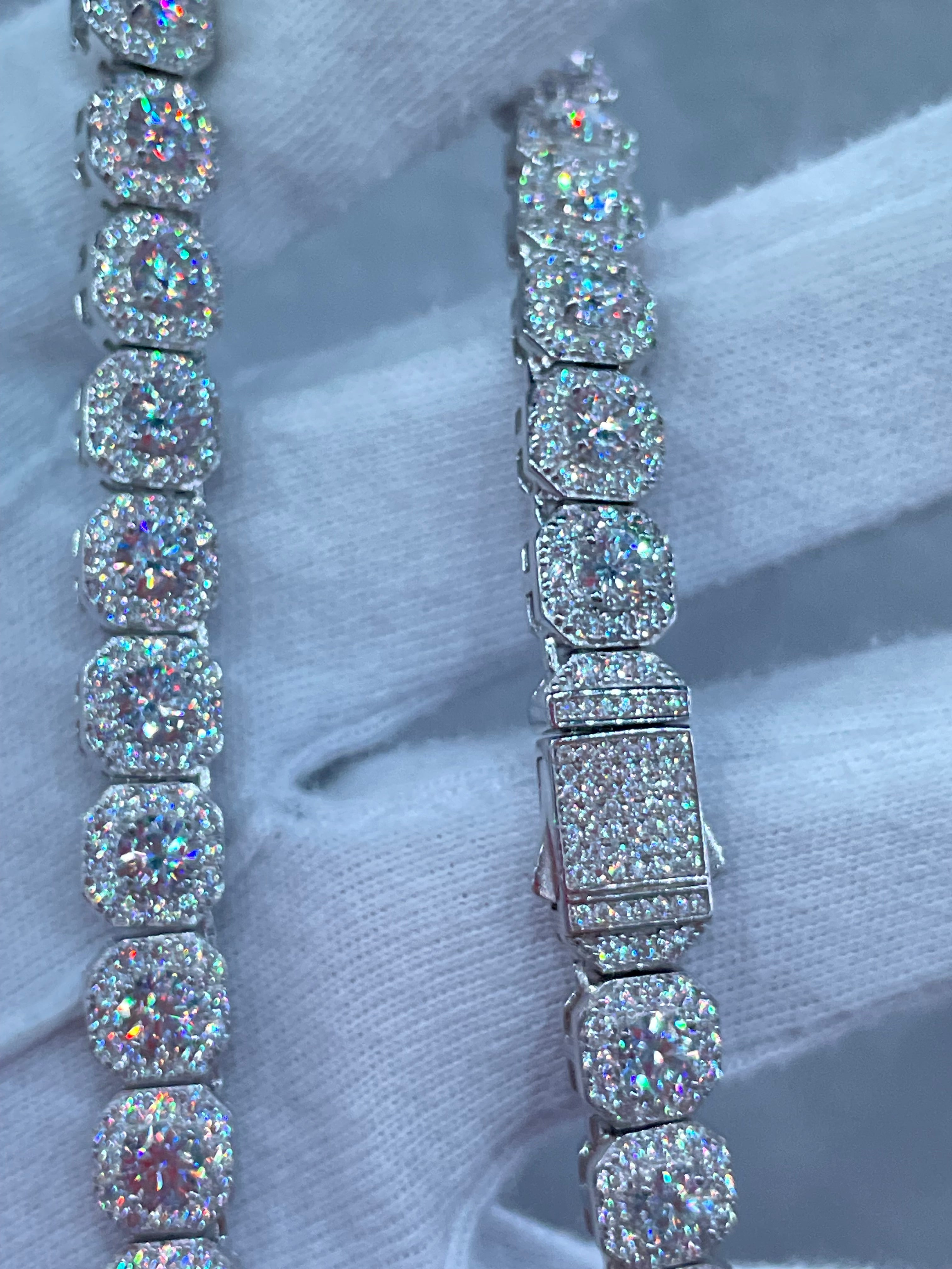 Cadena Tipo Tennis Moissanite