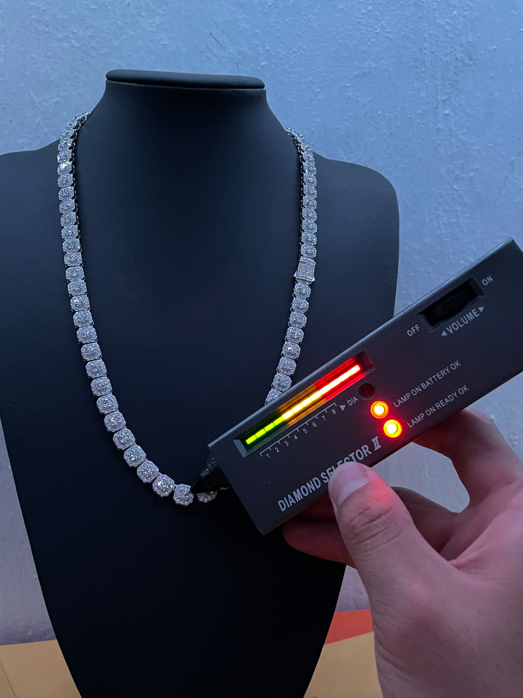 Cadena Tipo Tennis Moissanite