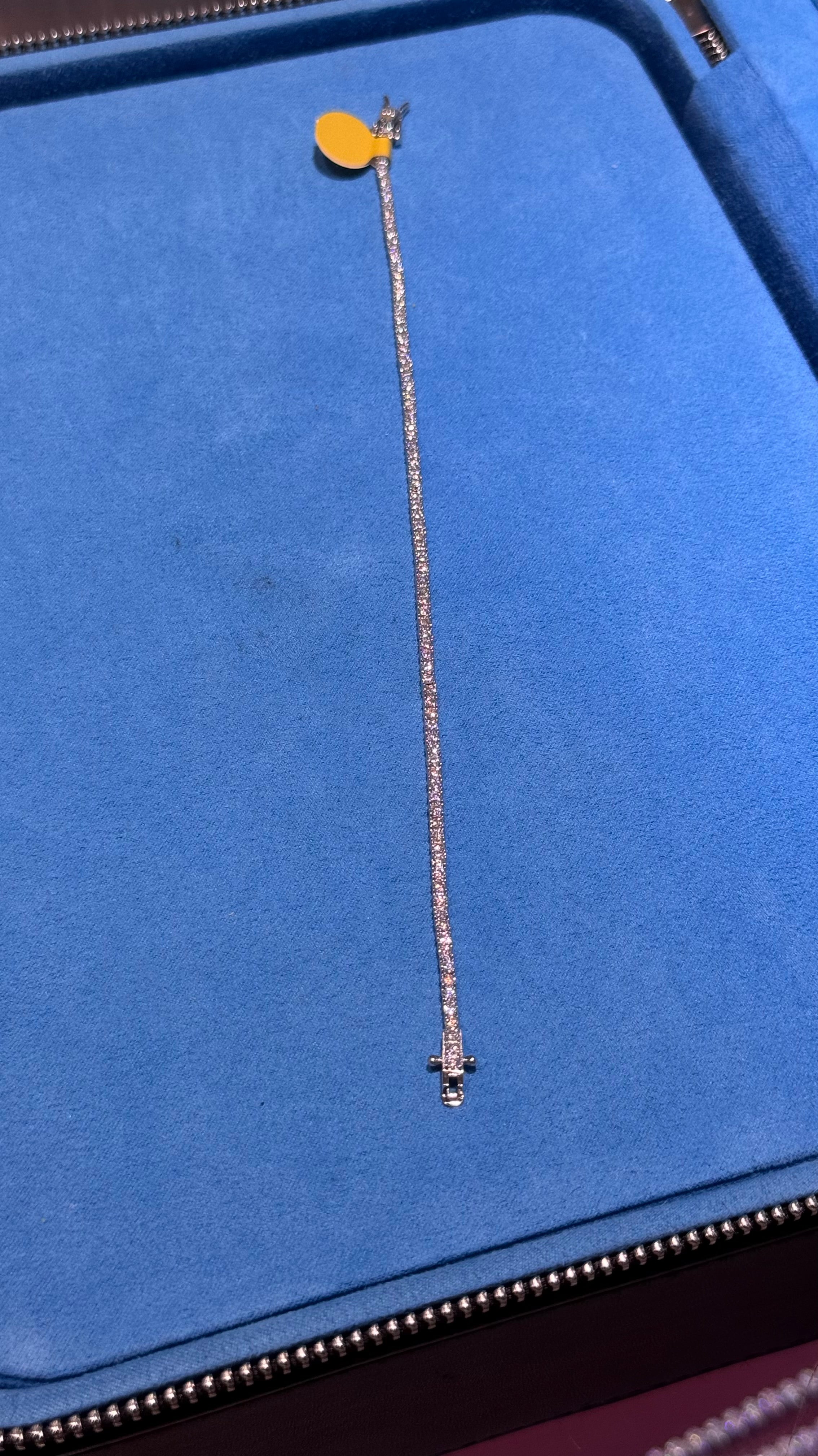 Pulso Tennis Moissanita Plata.925