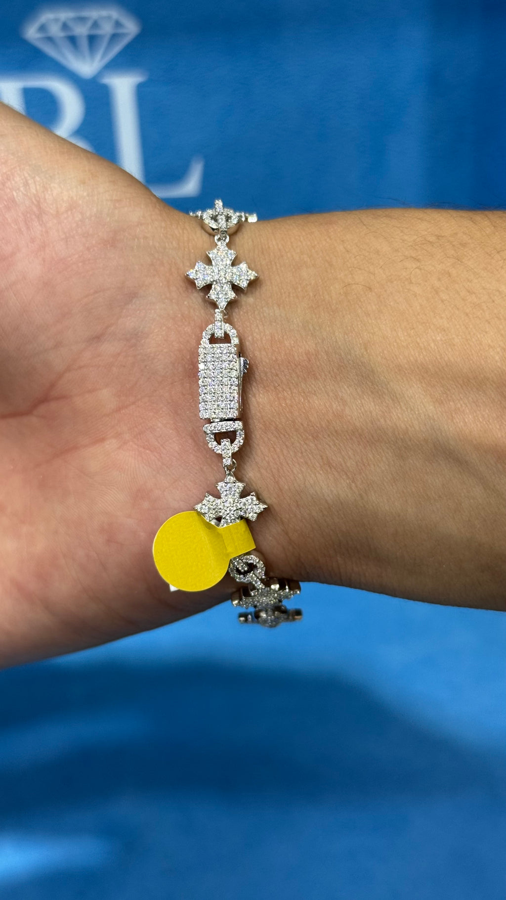 Pulso Copos Nieve Moissanita Plata.925