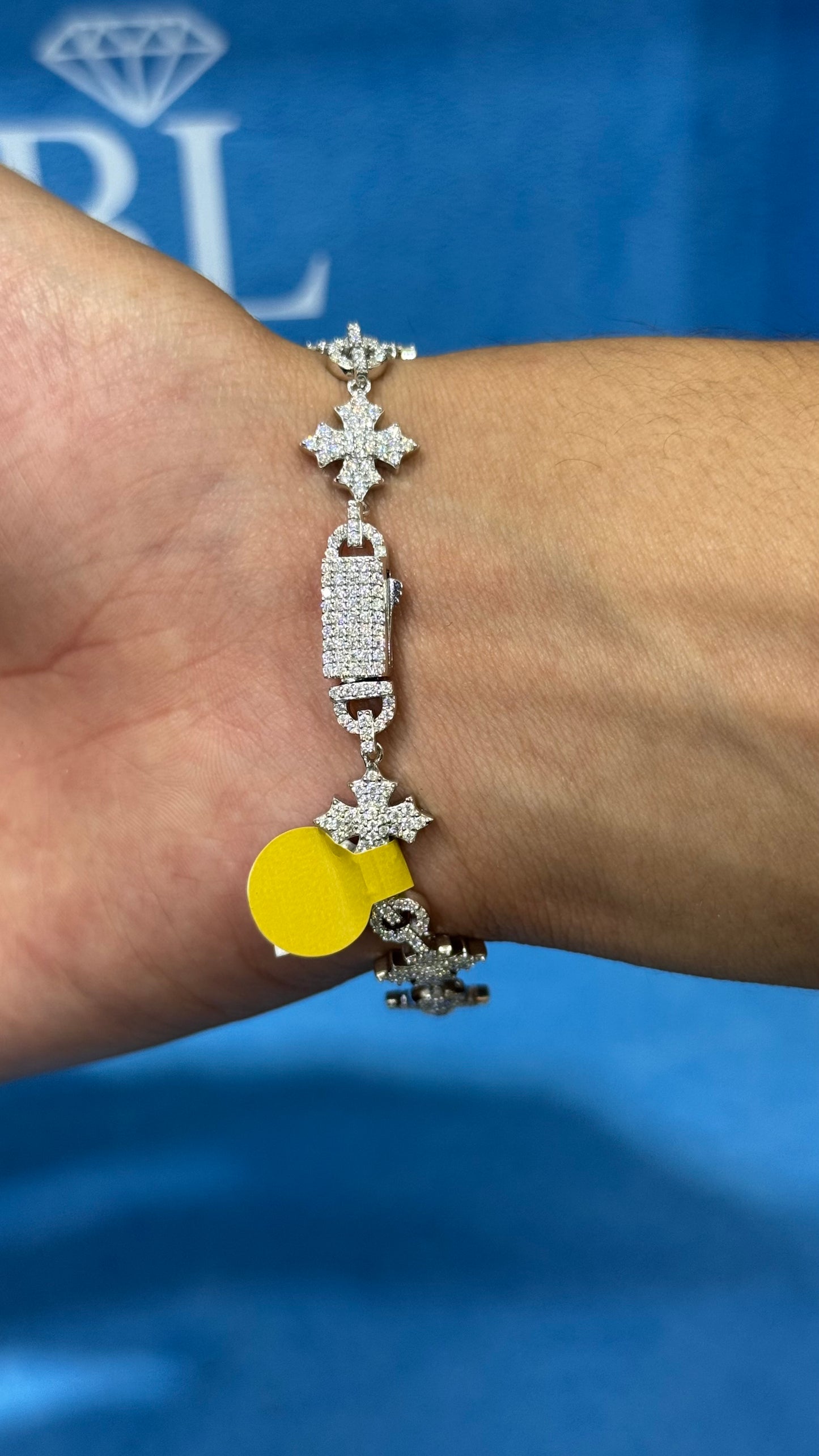 Pulso Copos Nieve Moissanita Plata.925