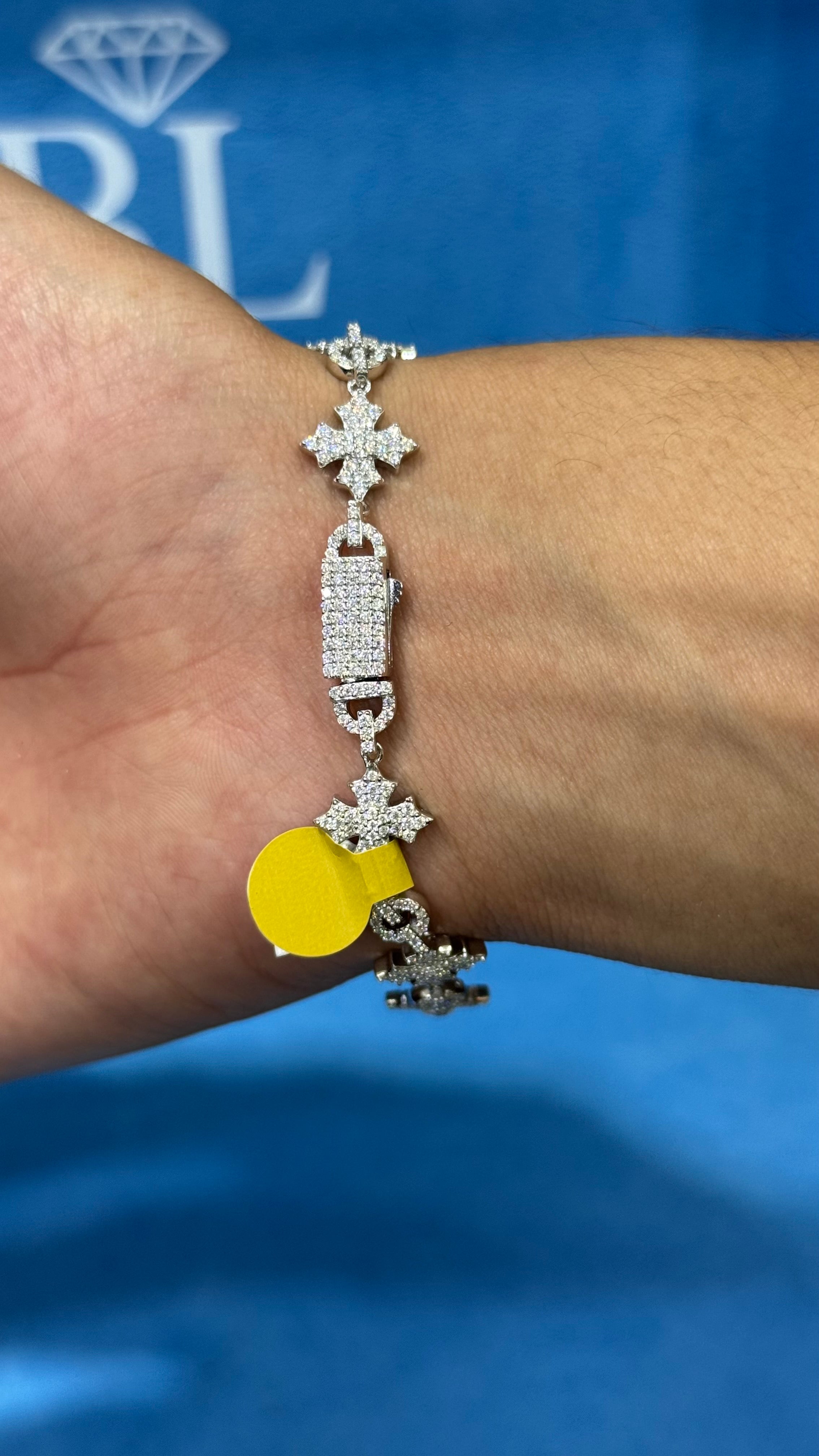 Pulso Copos Nieve Moissanita Plata.925