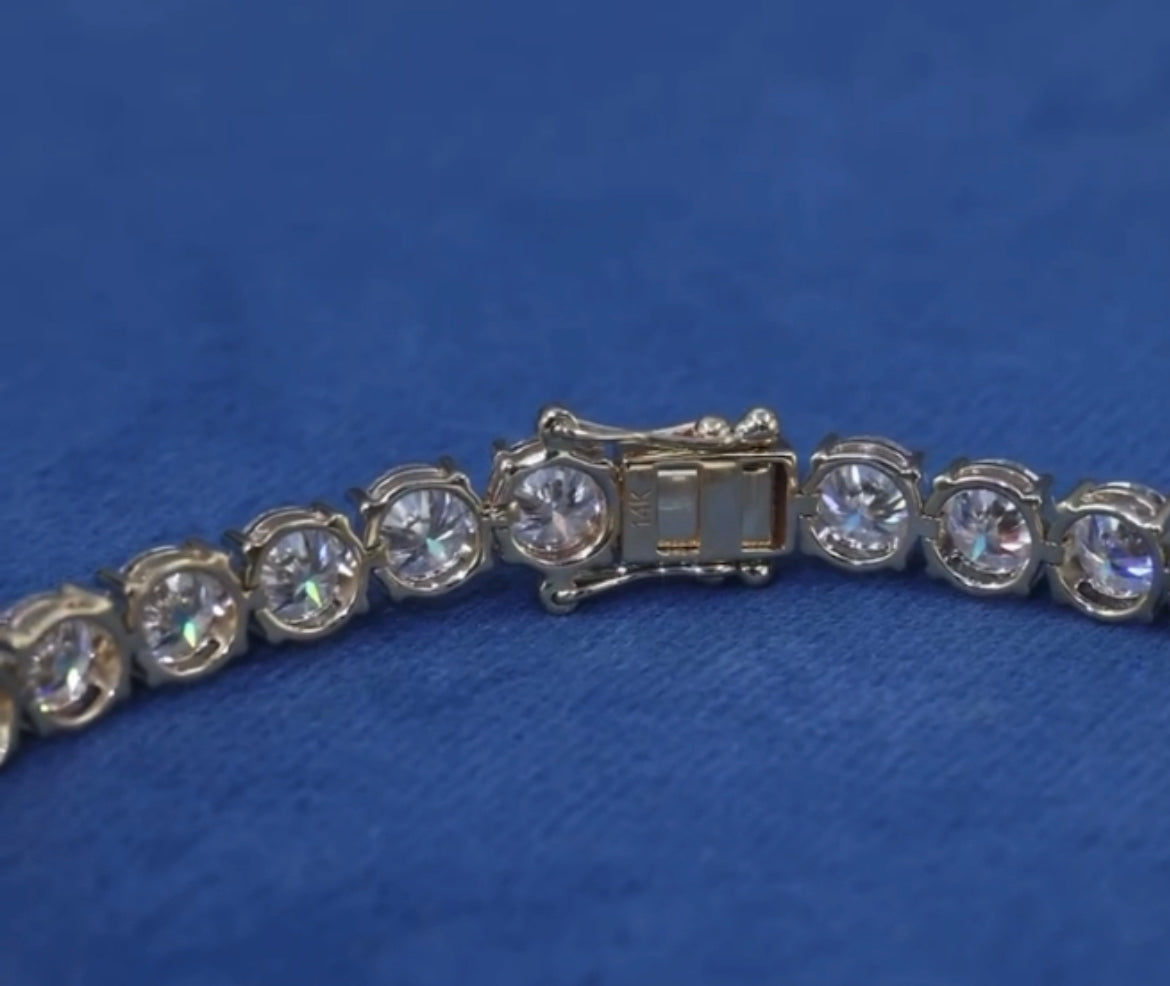14K Gold Tennis Bracelet