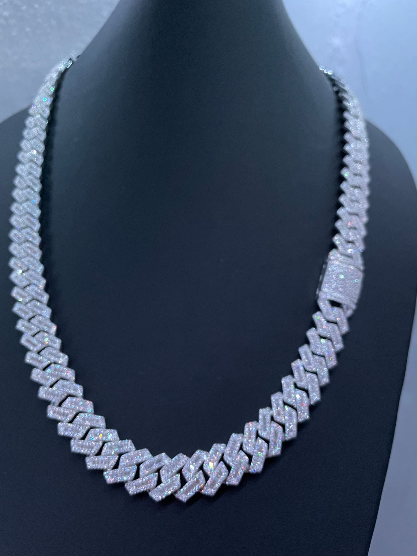 Cadena baguette Plata.925