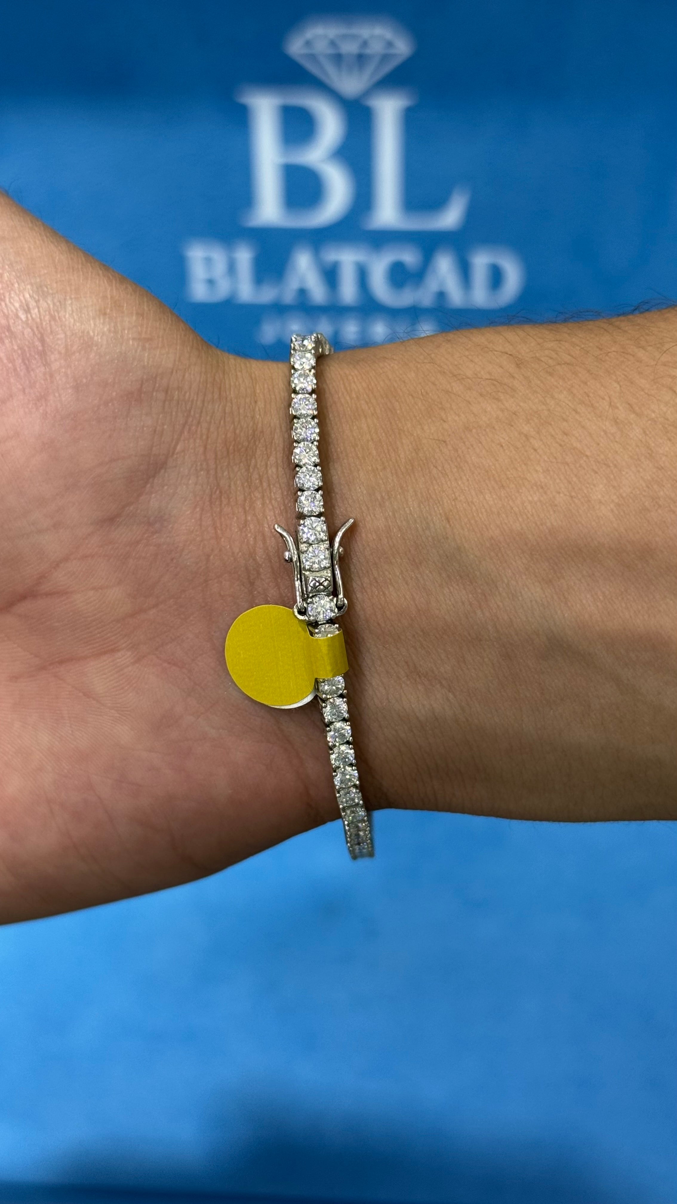 Pulso Tennis Moissanite Plata.925