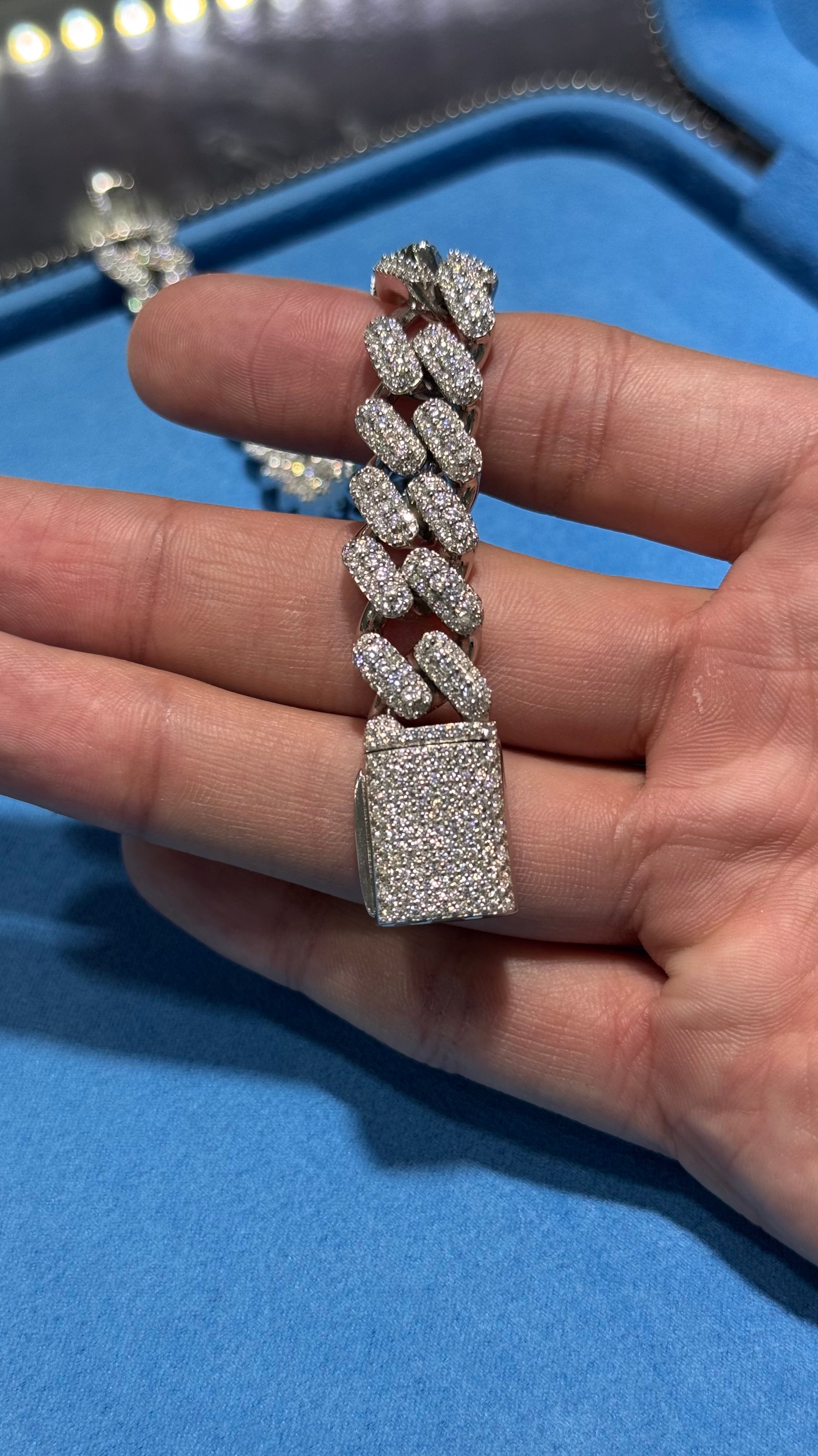 Pulso Miami Wre Moissanita Plata.925