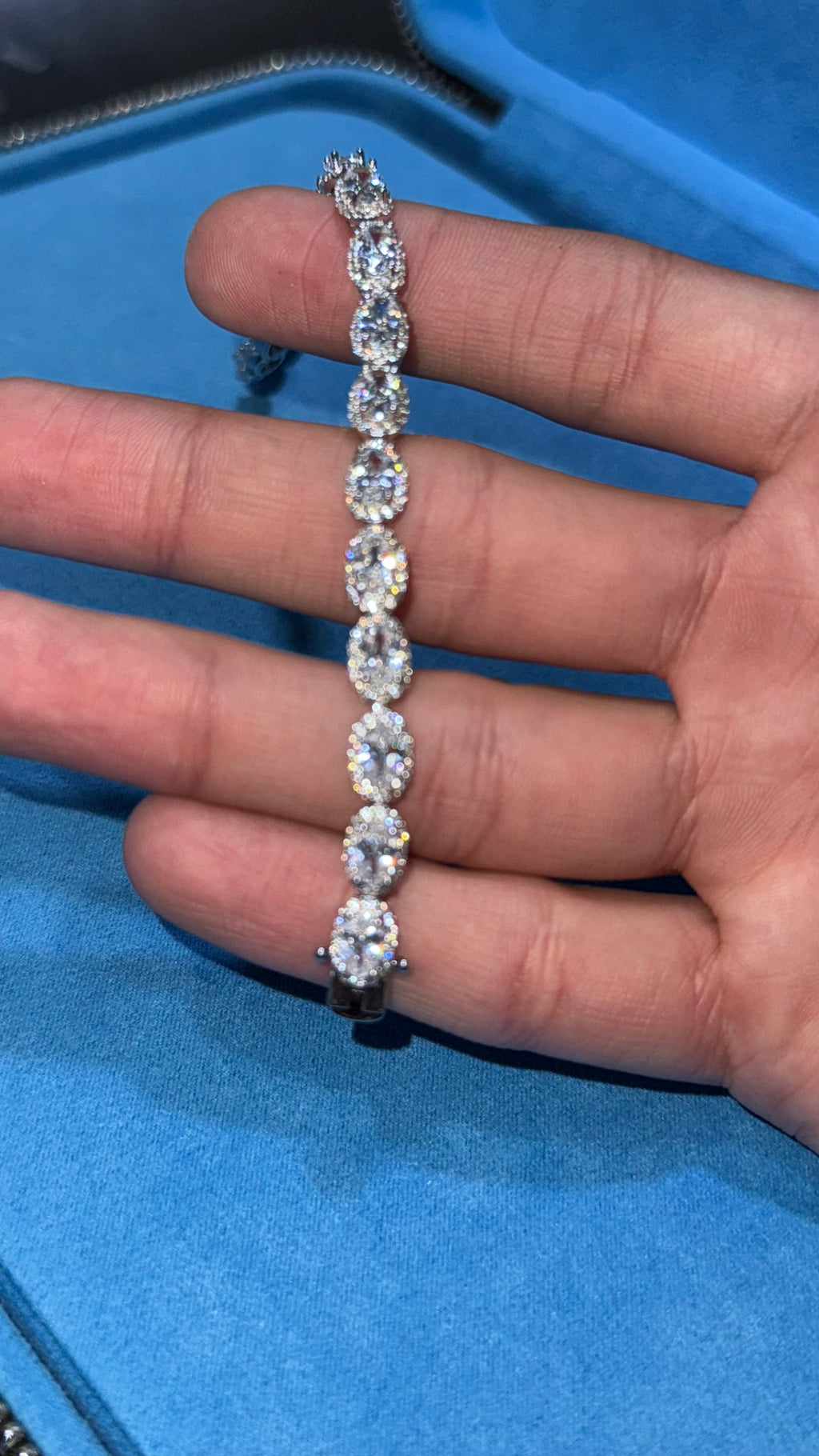 Pulso Circle Baguette Plata.925