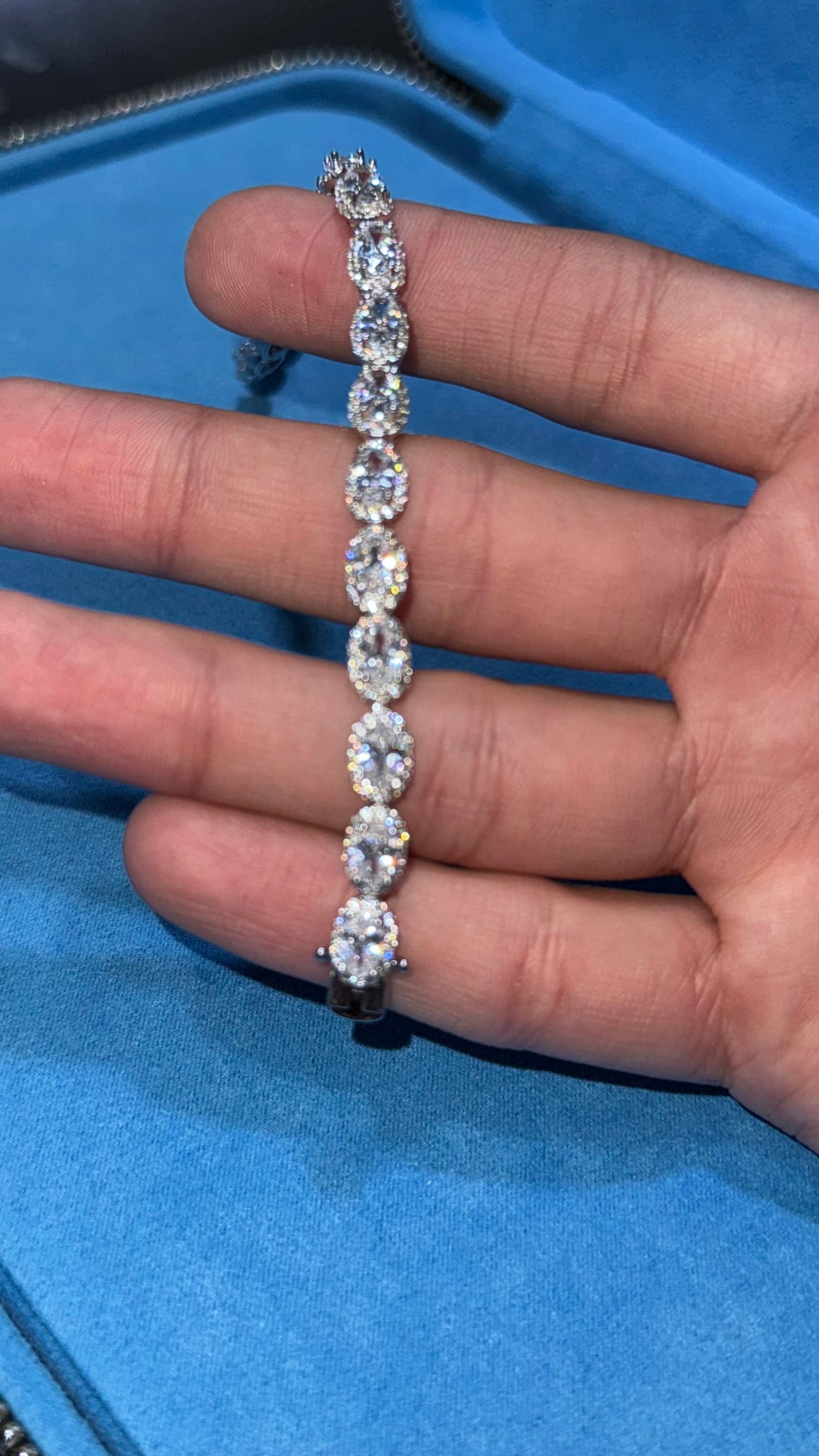 Pulso Circle Baguette Plata.925