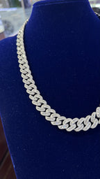 Cadena Miami Baguette Plata.925