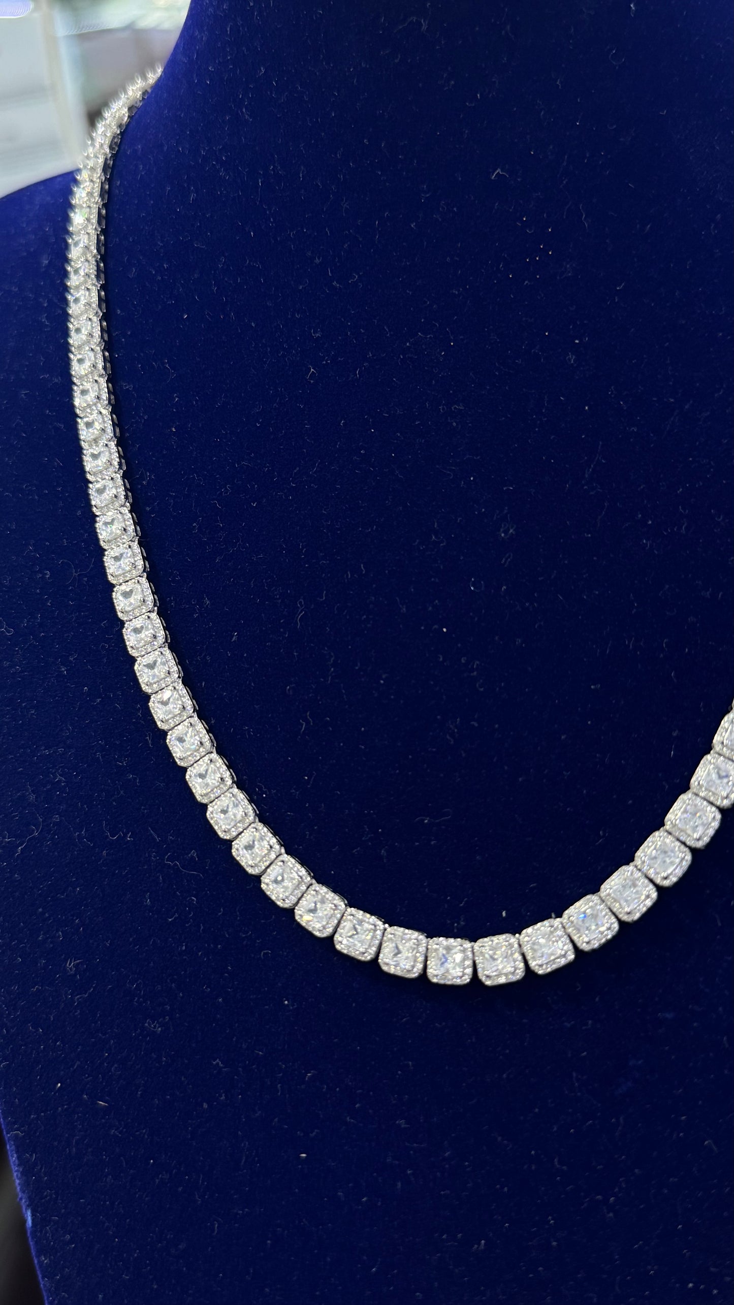 Cadena cuadrada Plata.925