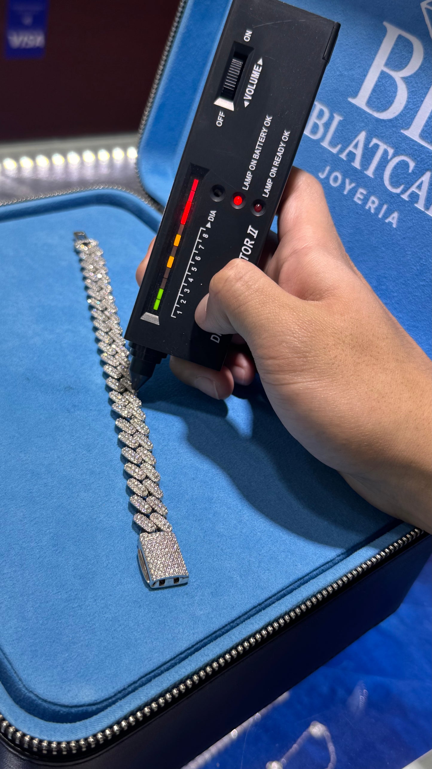 Pulso Miami Wre Moissanita Plata.925