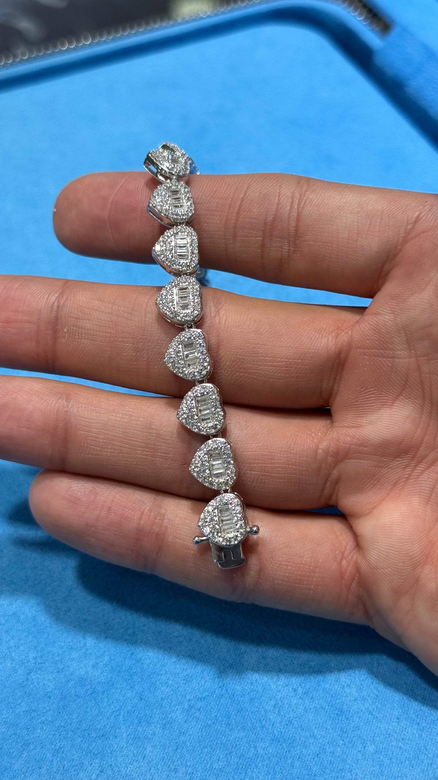 Pulso de Corazones Plata.925