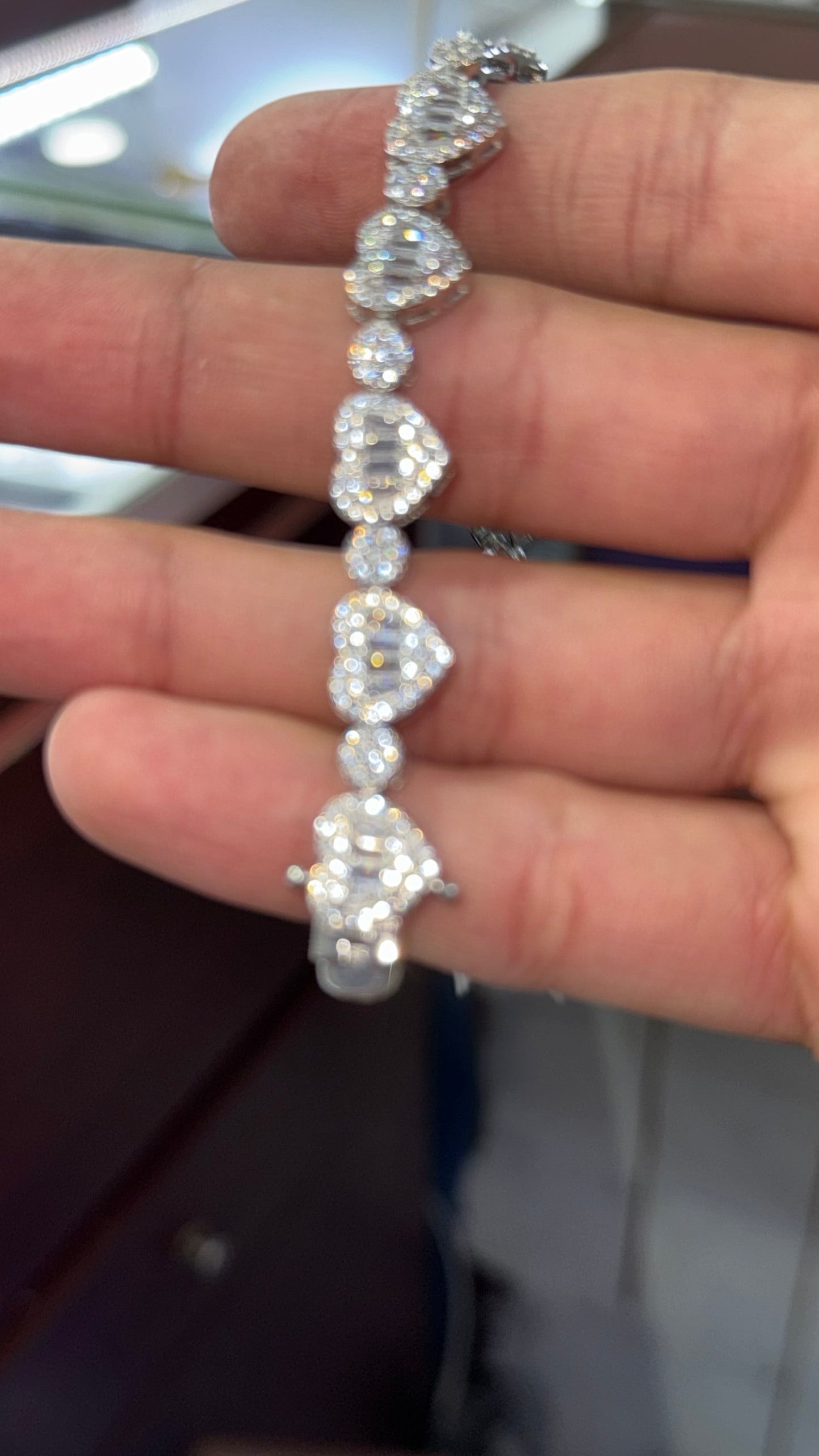 Pulso De corazones Plata.925