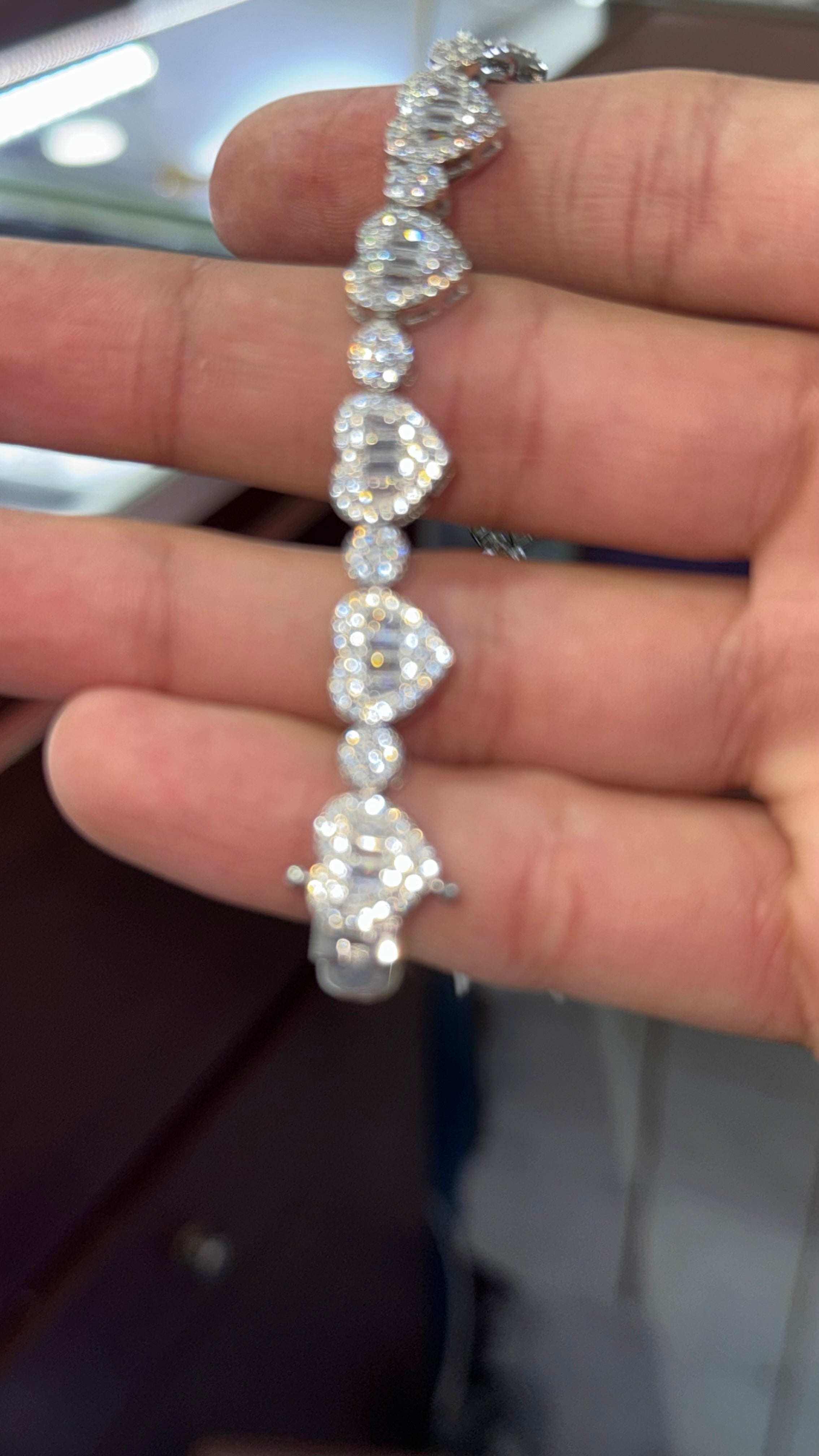 Pulso De corazones Plata.925