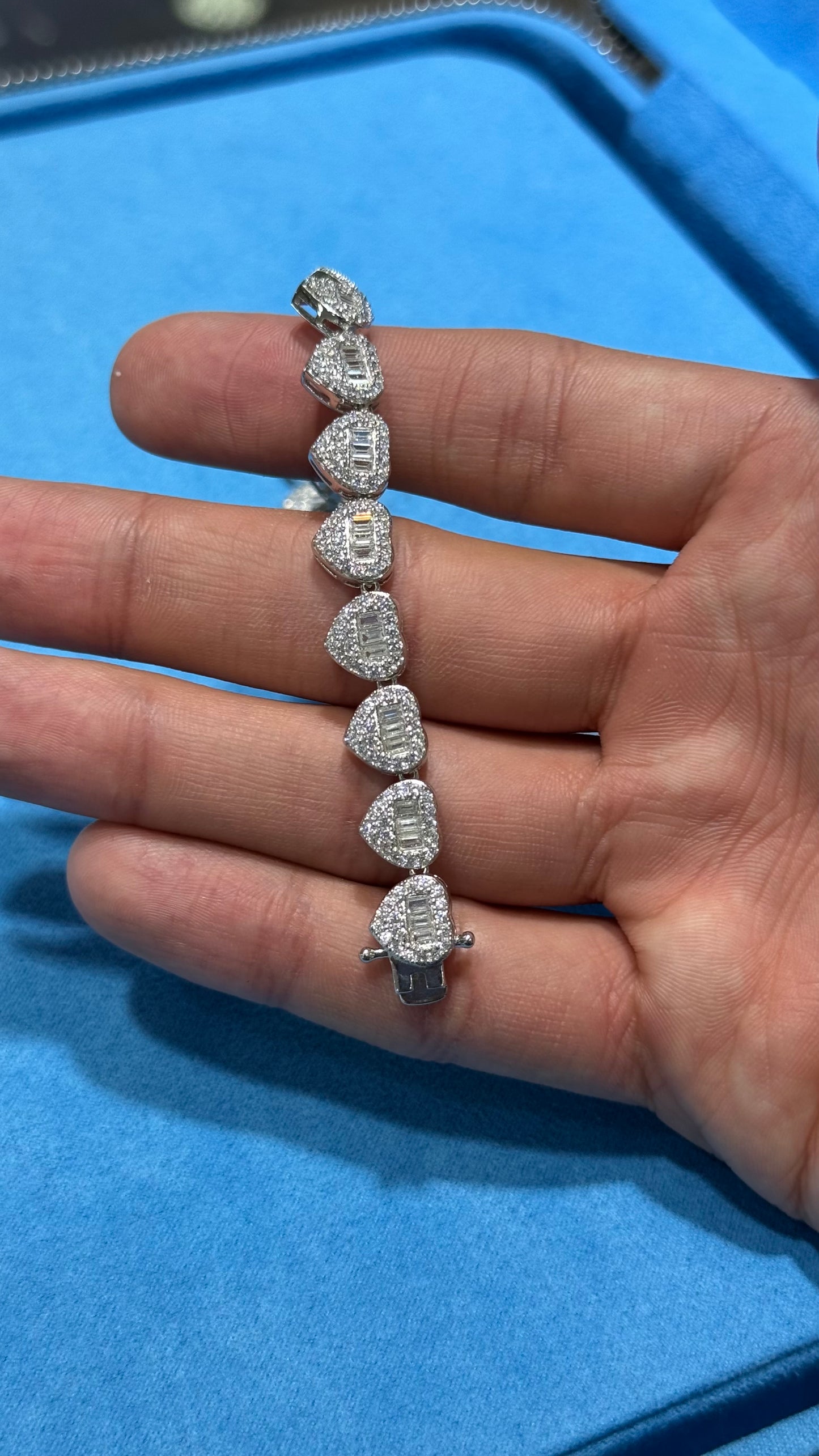 Pulso de Corazones Plata.925