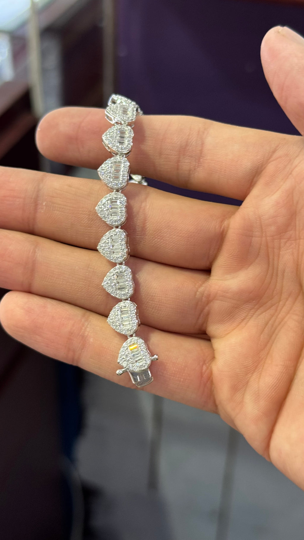 Pulso de Corazones Plata.925