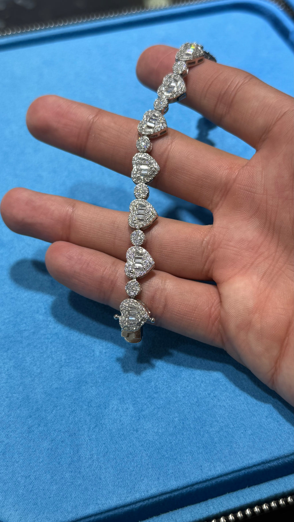 Pulso De corazones Plata.925