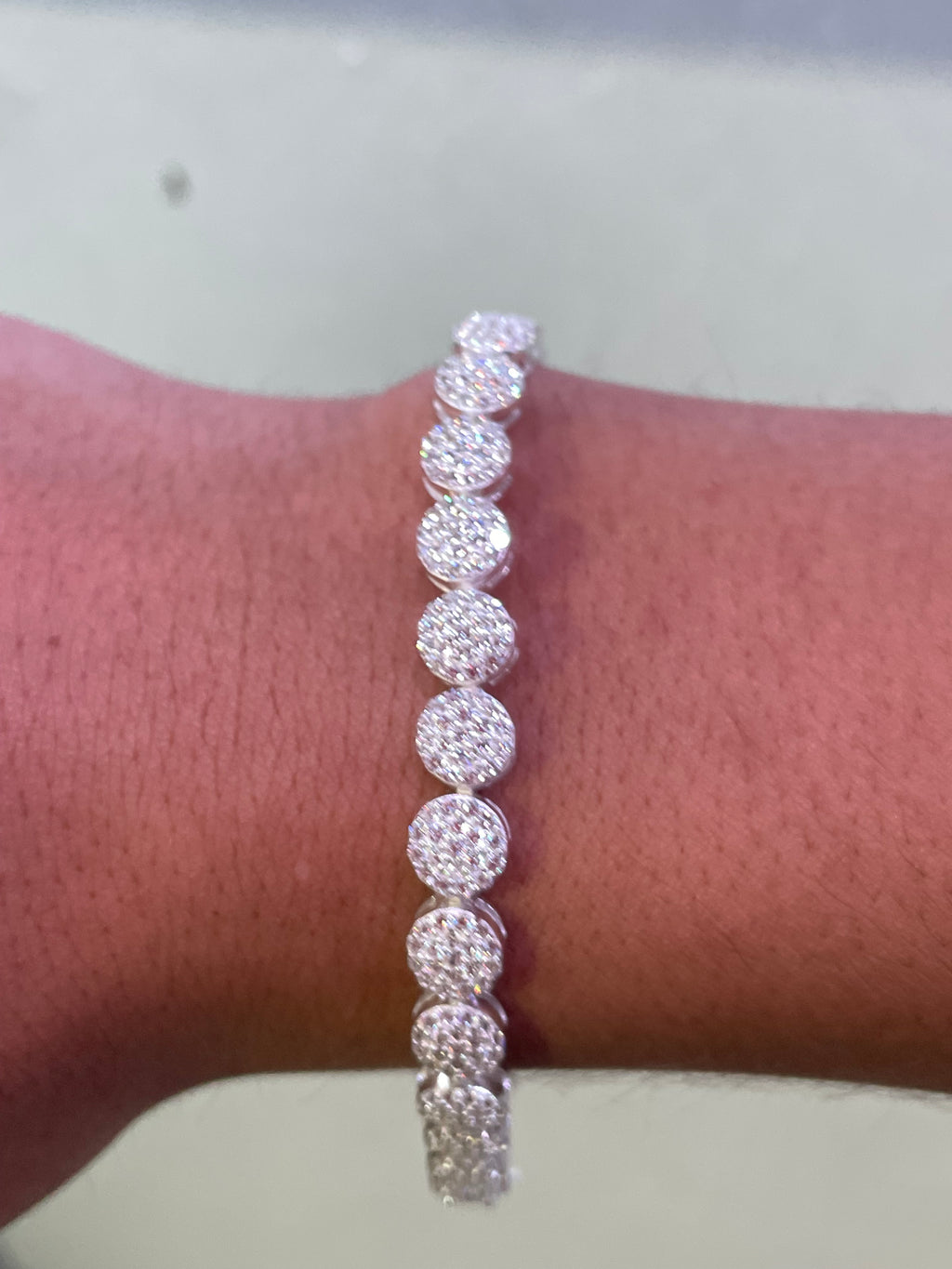 Silver Circle Bracelet.925