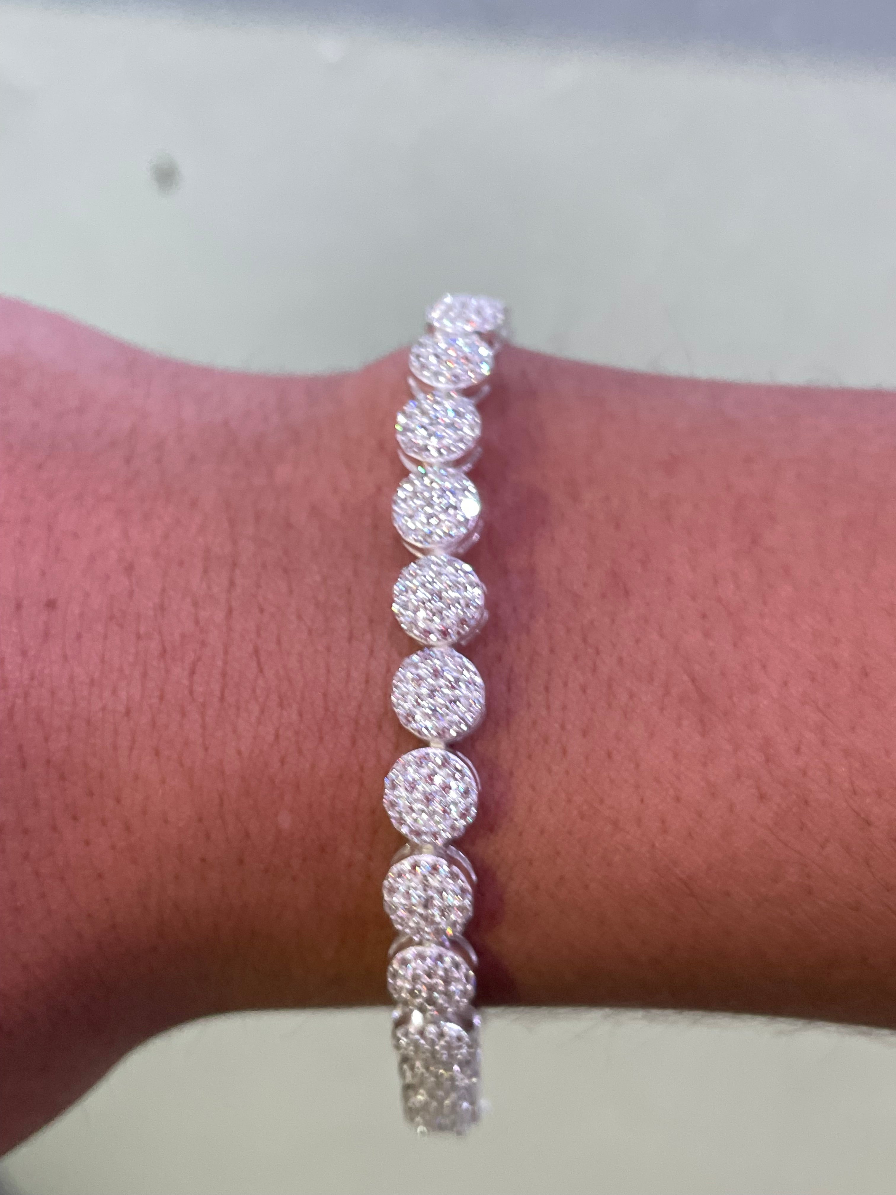 Silver Circle Bracelet.925