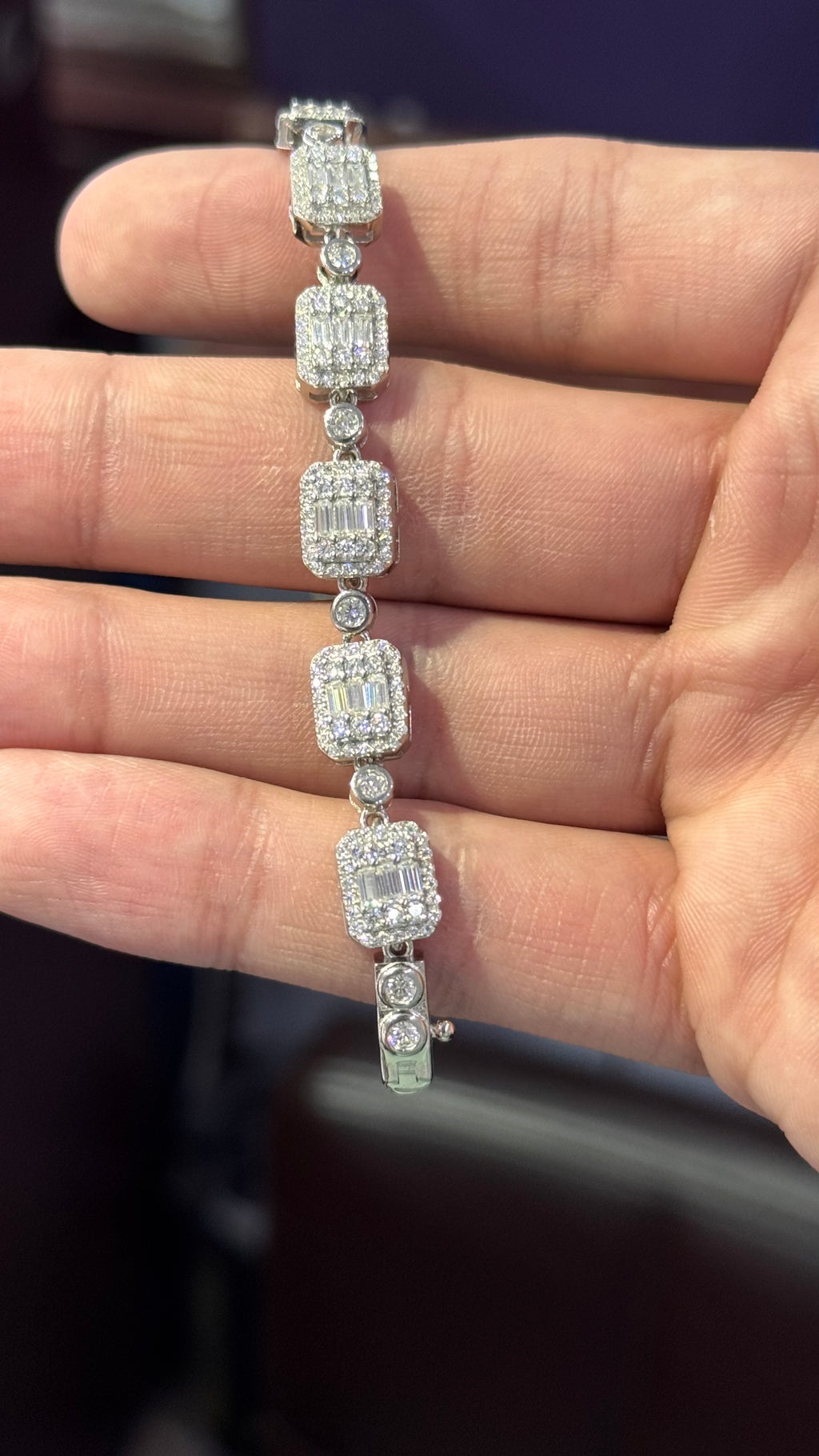 Pulso Cuarw Moissanita Plata.925