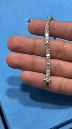Pulso Tennis Moissanite Plata.925