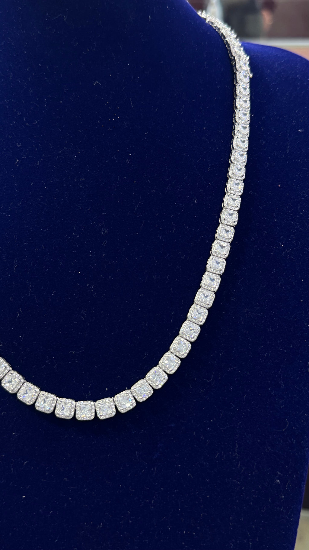 Cadena cuadrada Plata.925