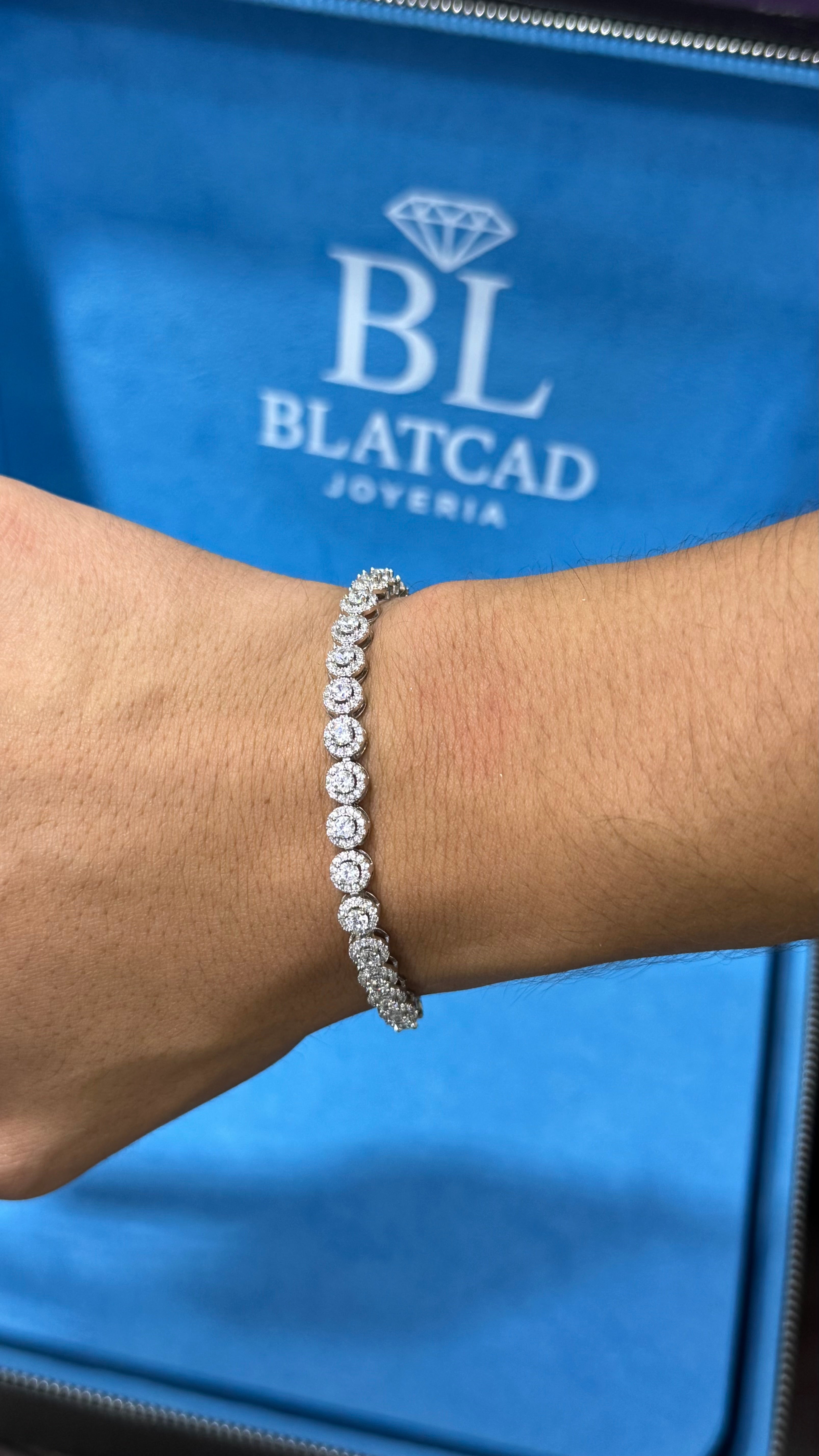 Pulso Tennis Circle Plata.925