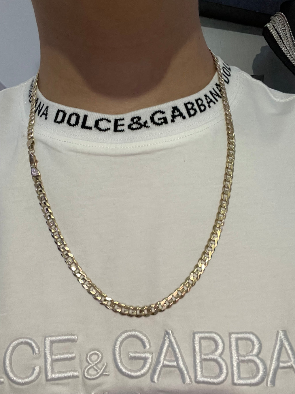 Cadena Barbada Oro 10k