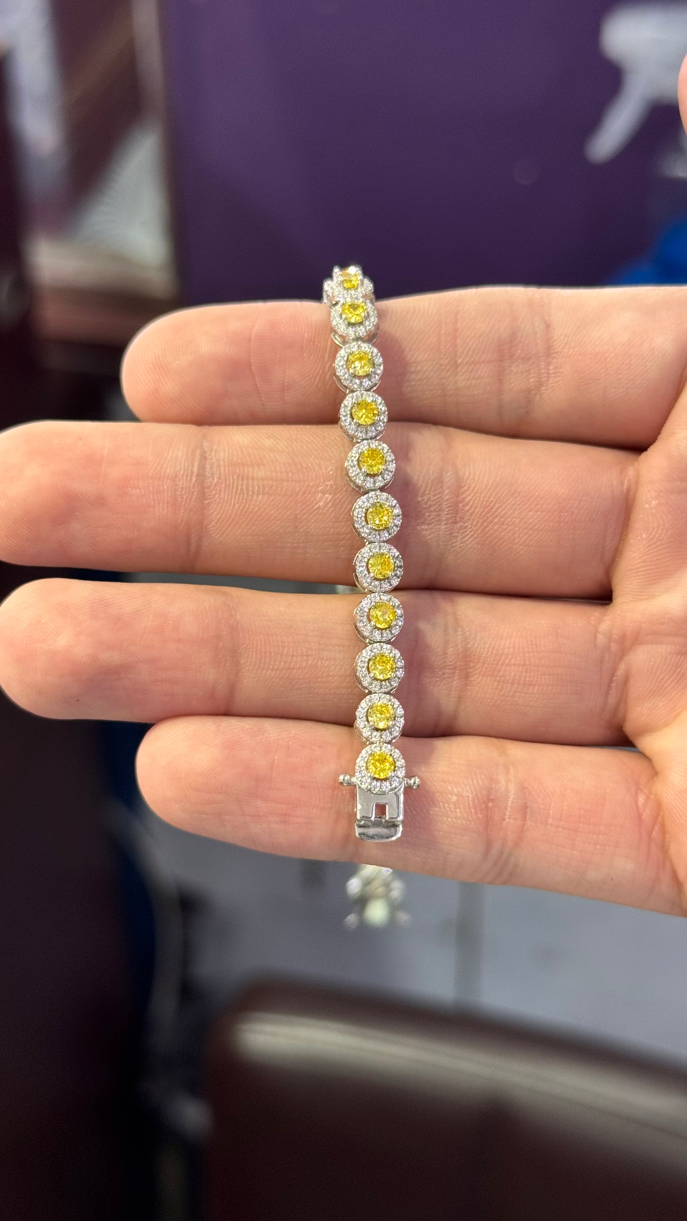 Pulso Tennis Circle Plata.925