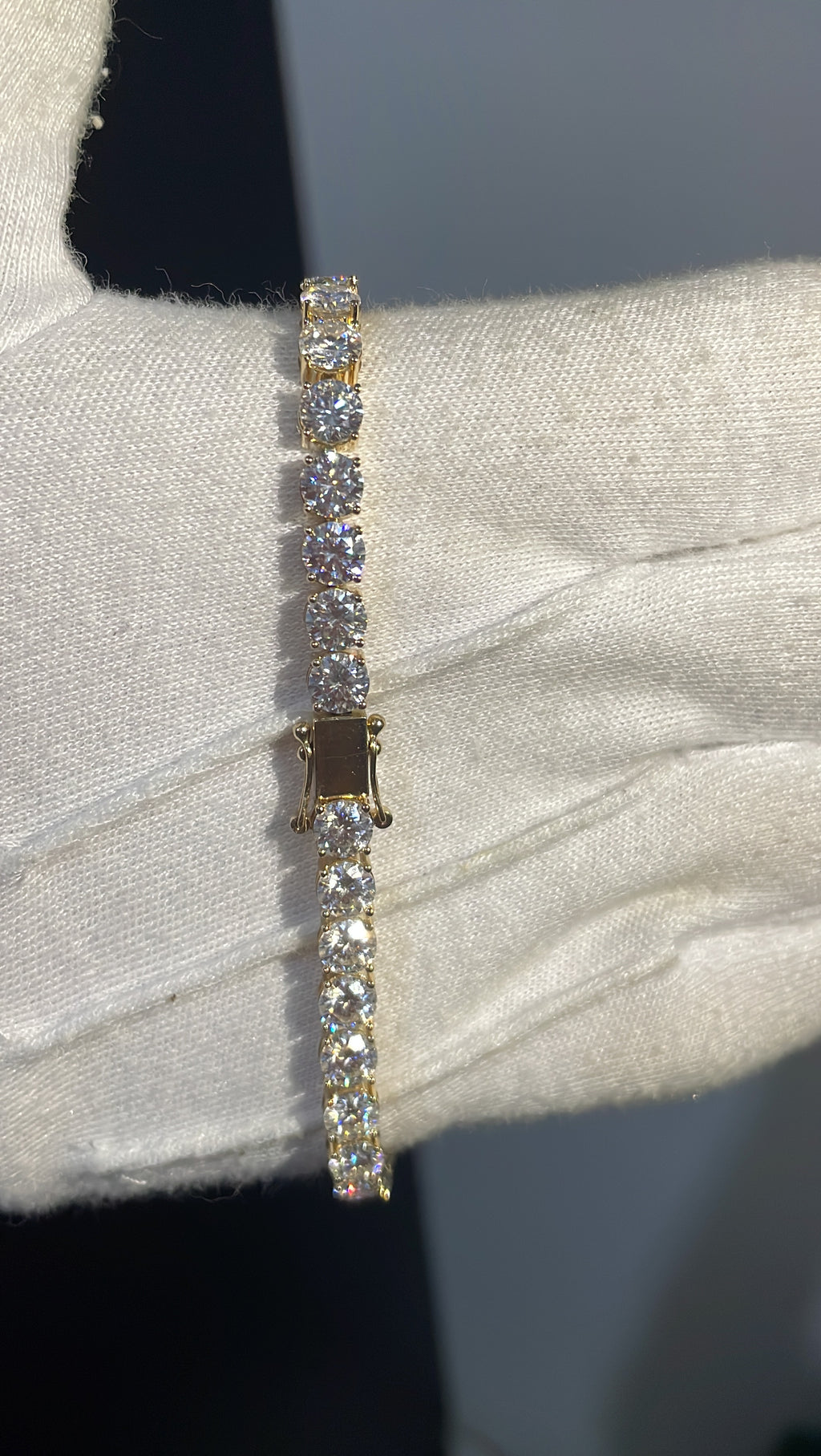 14K Gold Tennis Bracelet