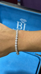 Pulso Tennis Circle Plata.925