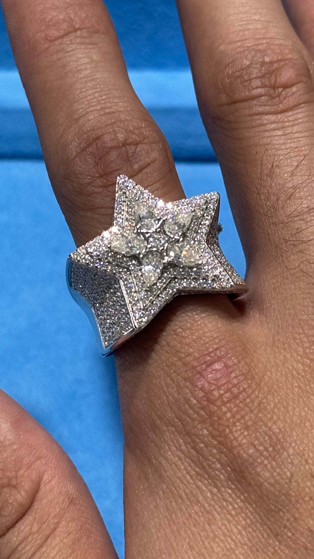 Anillos Estrella Moissanita Plata.925