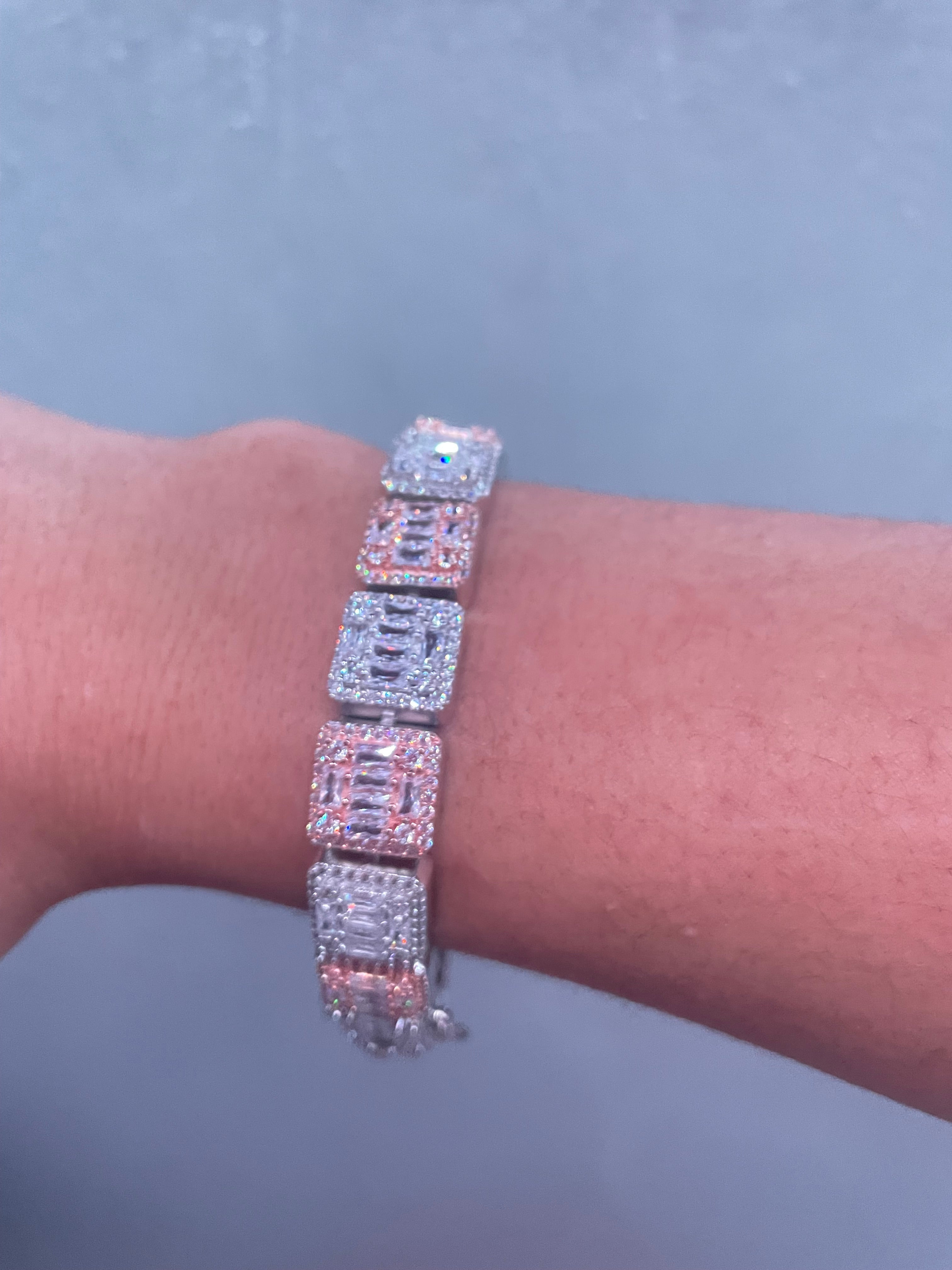 925 Silver Square Bracelet