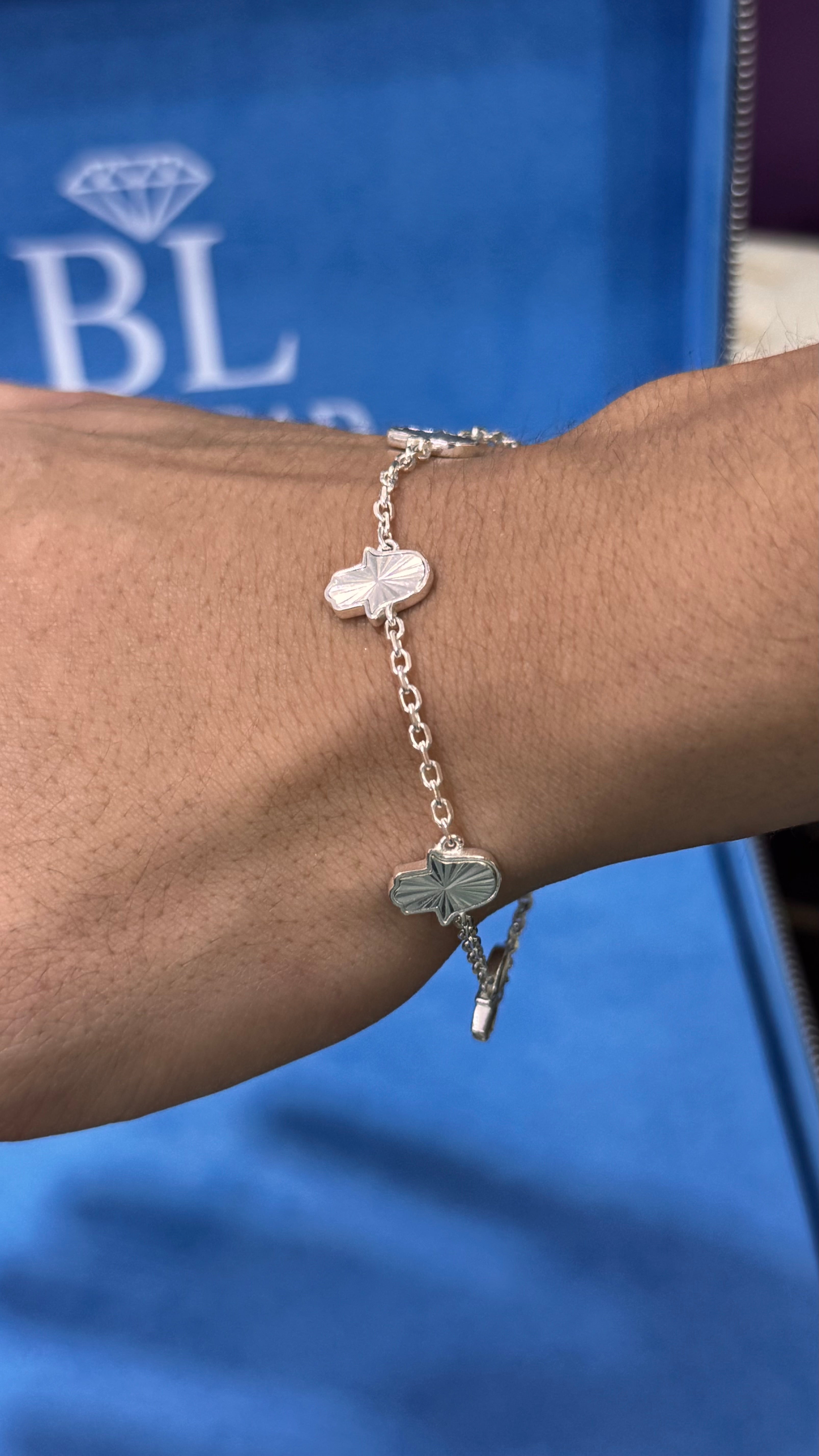 Pulso Mano D Fátima Plata.925