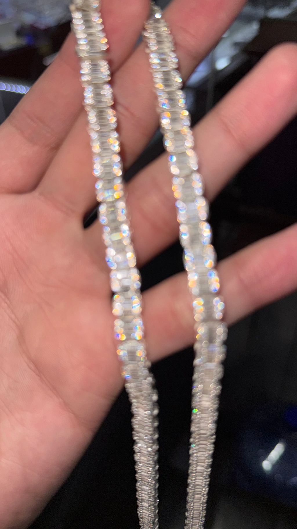 Cadena Baguette Plata.925