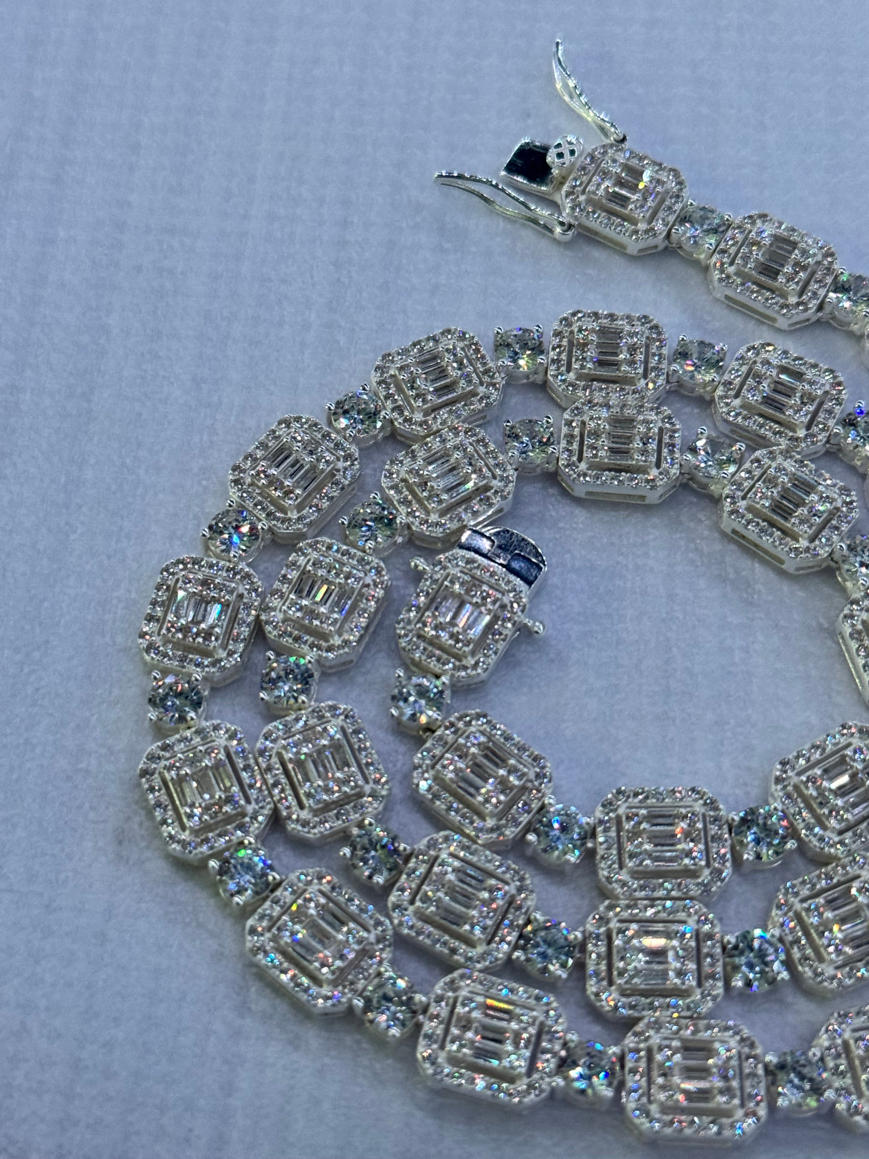 Cadena Cuadrada Plata.925