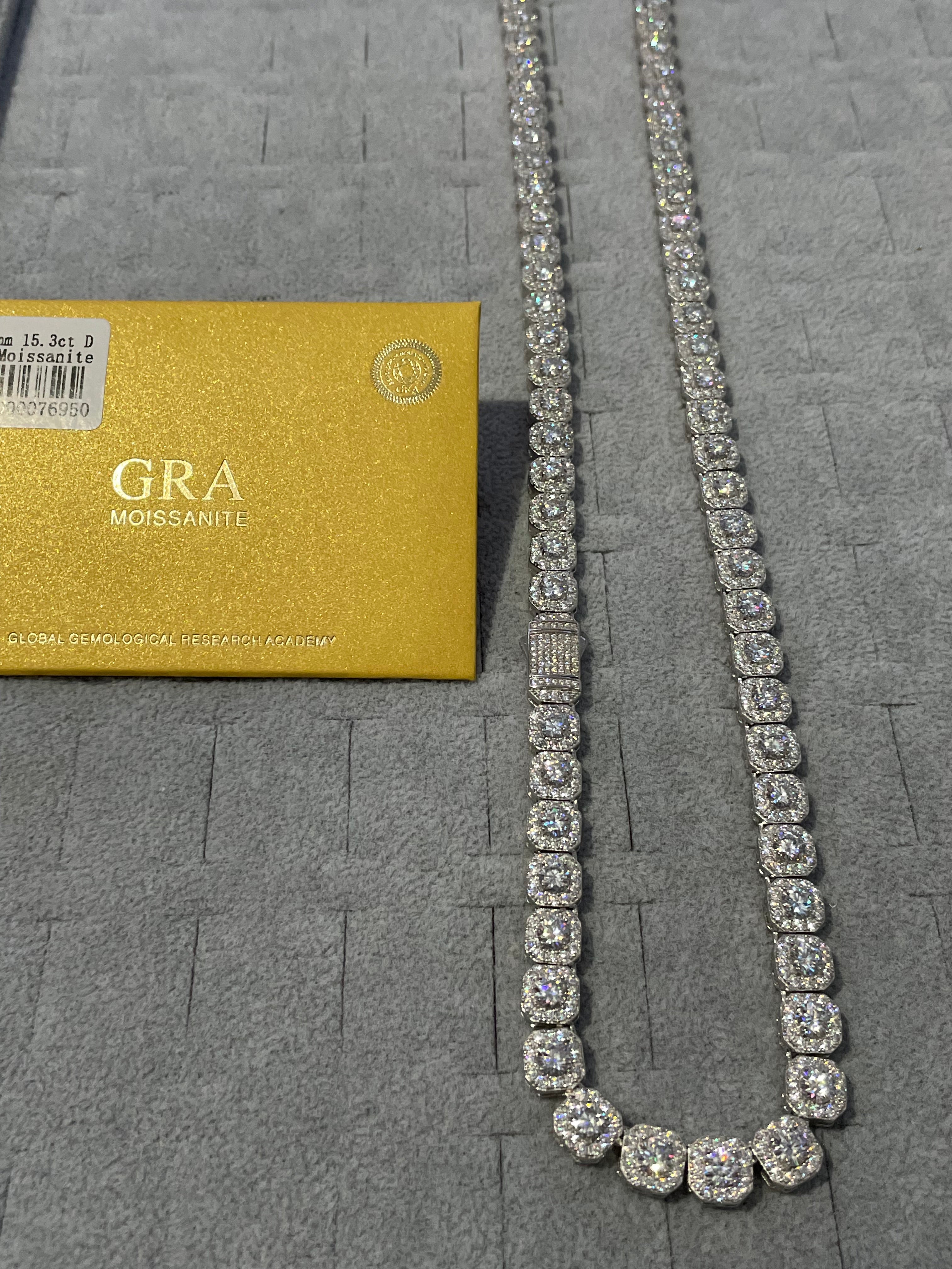 Cadena Tipo Tennis Moissanite