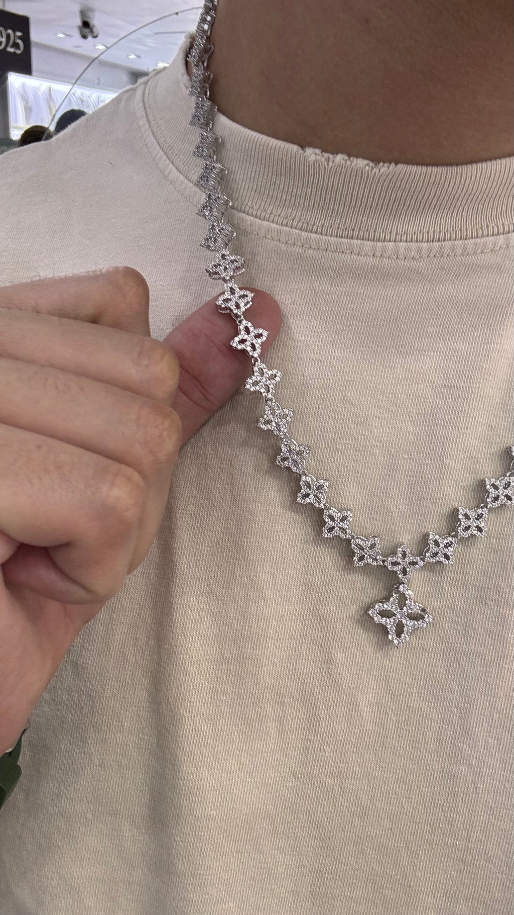 Cadena estrella Plata.925