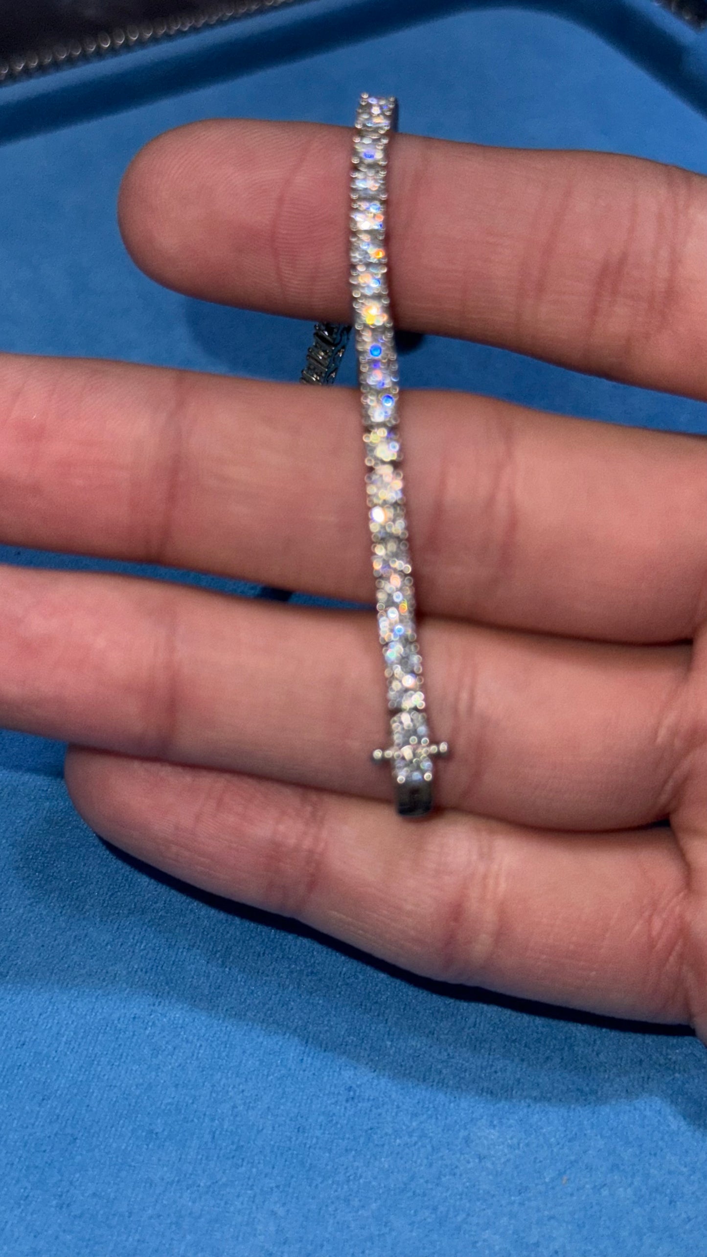 Pulso Tennis Moissanite Plata.925