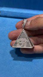 Dije Triáng Moissanita Plata.925