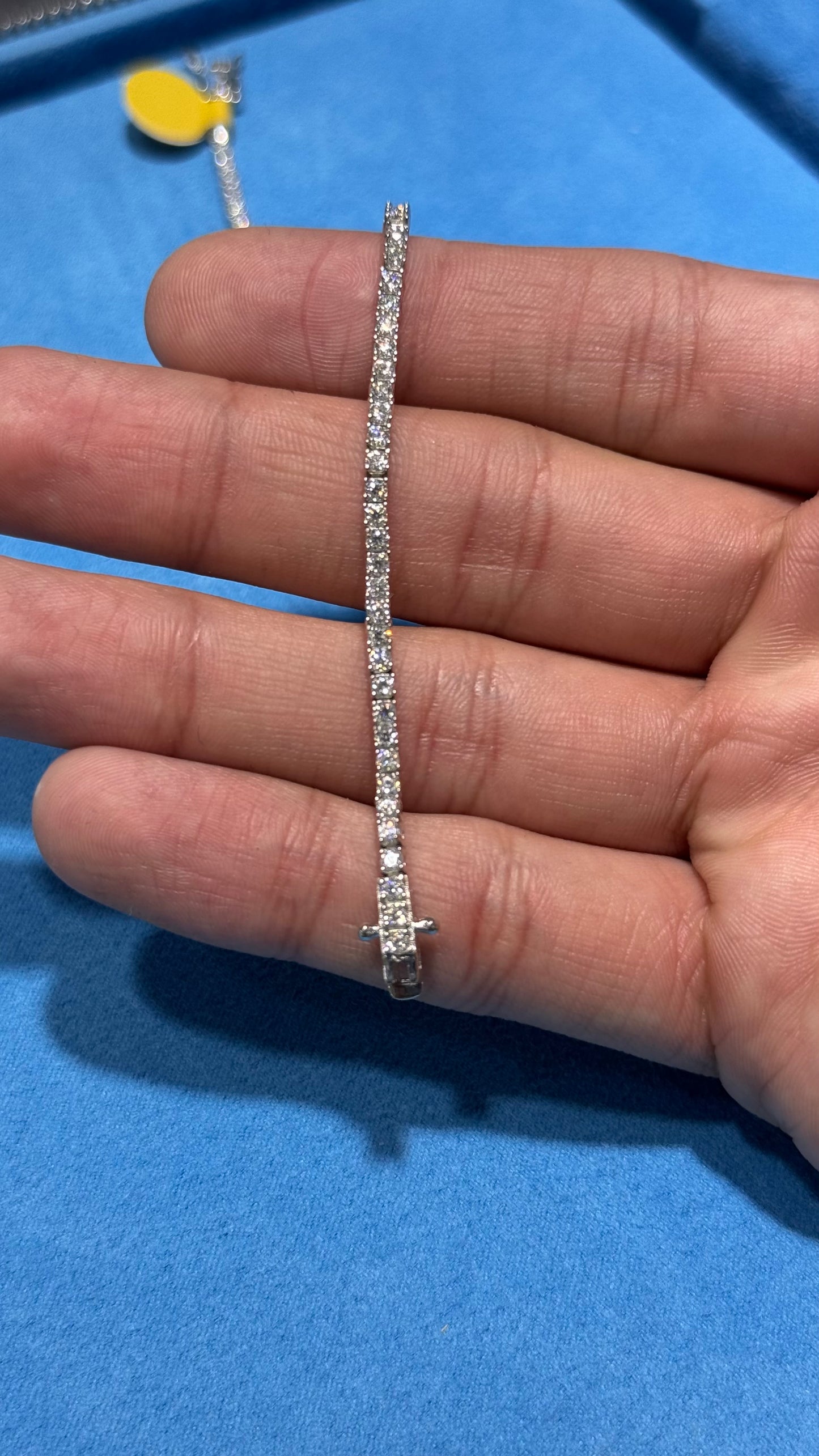 Pulso Tennis Moissanita Plata.925