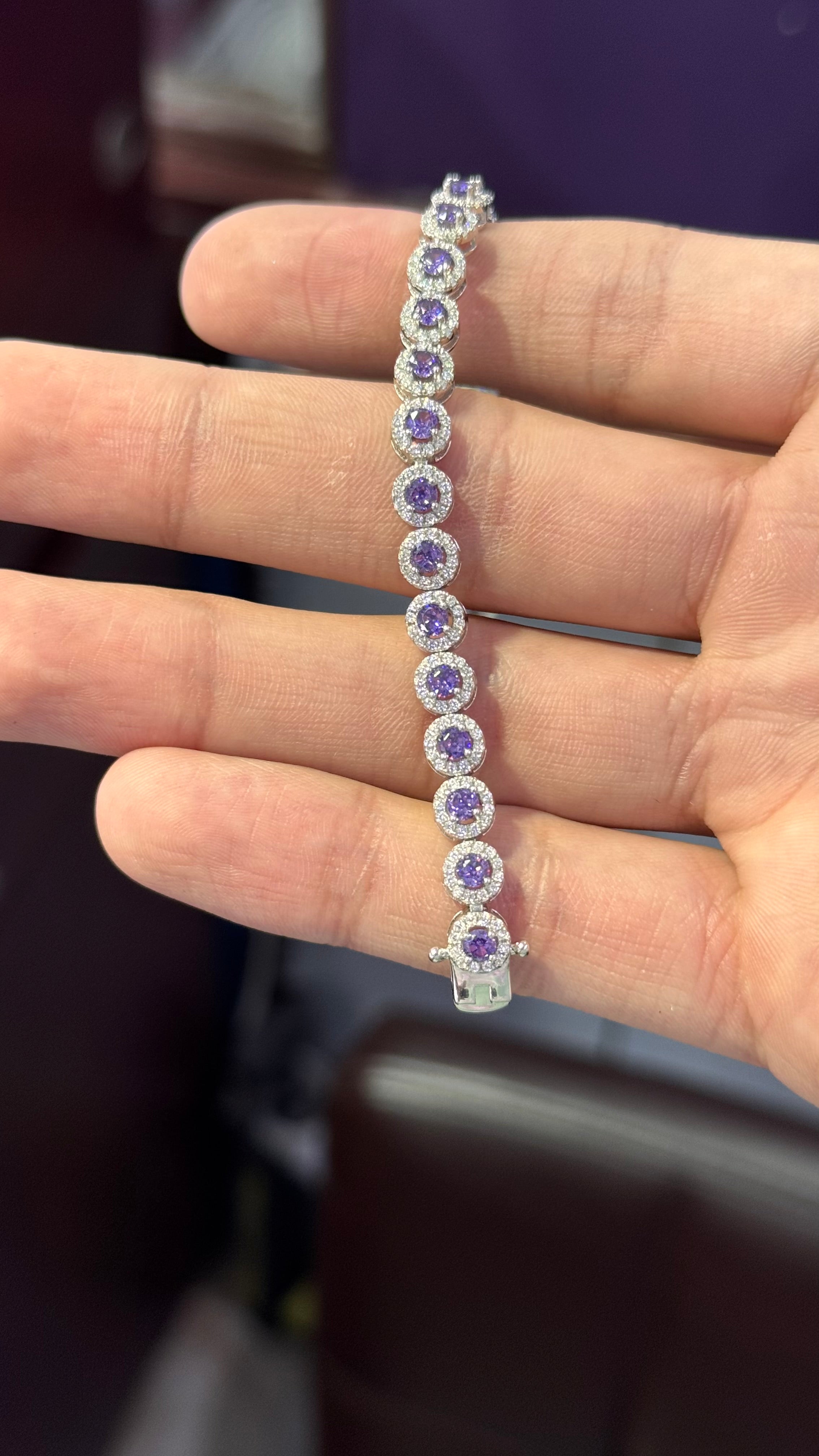 Pulso Tennis Circle Plata.925