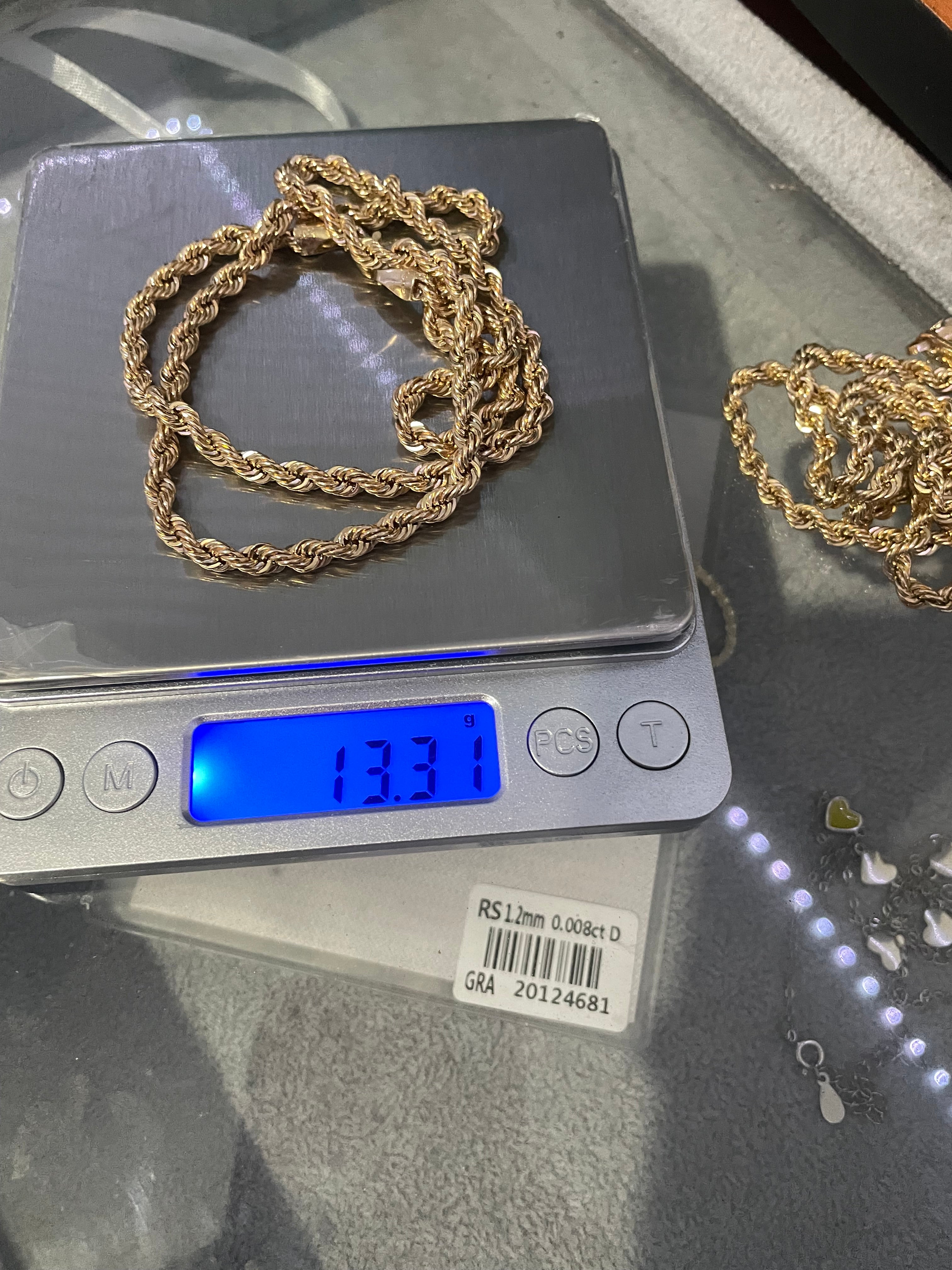 Cadena Torzal Oro 10k