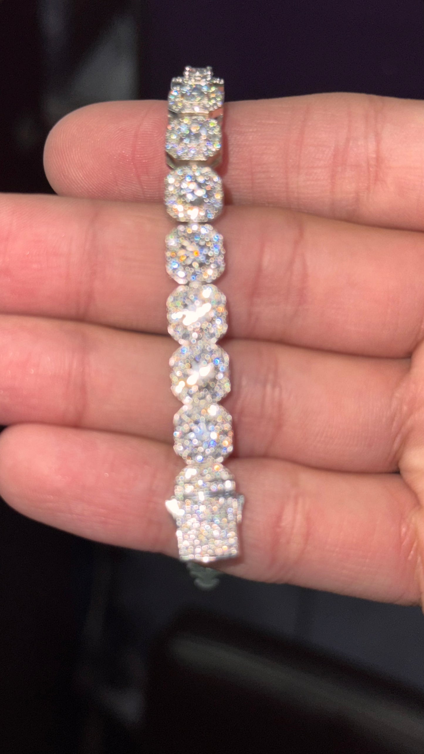 Pulso Tipo Tennis Moissanite