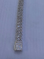 Silver baguette bracelet.925