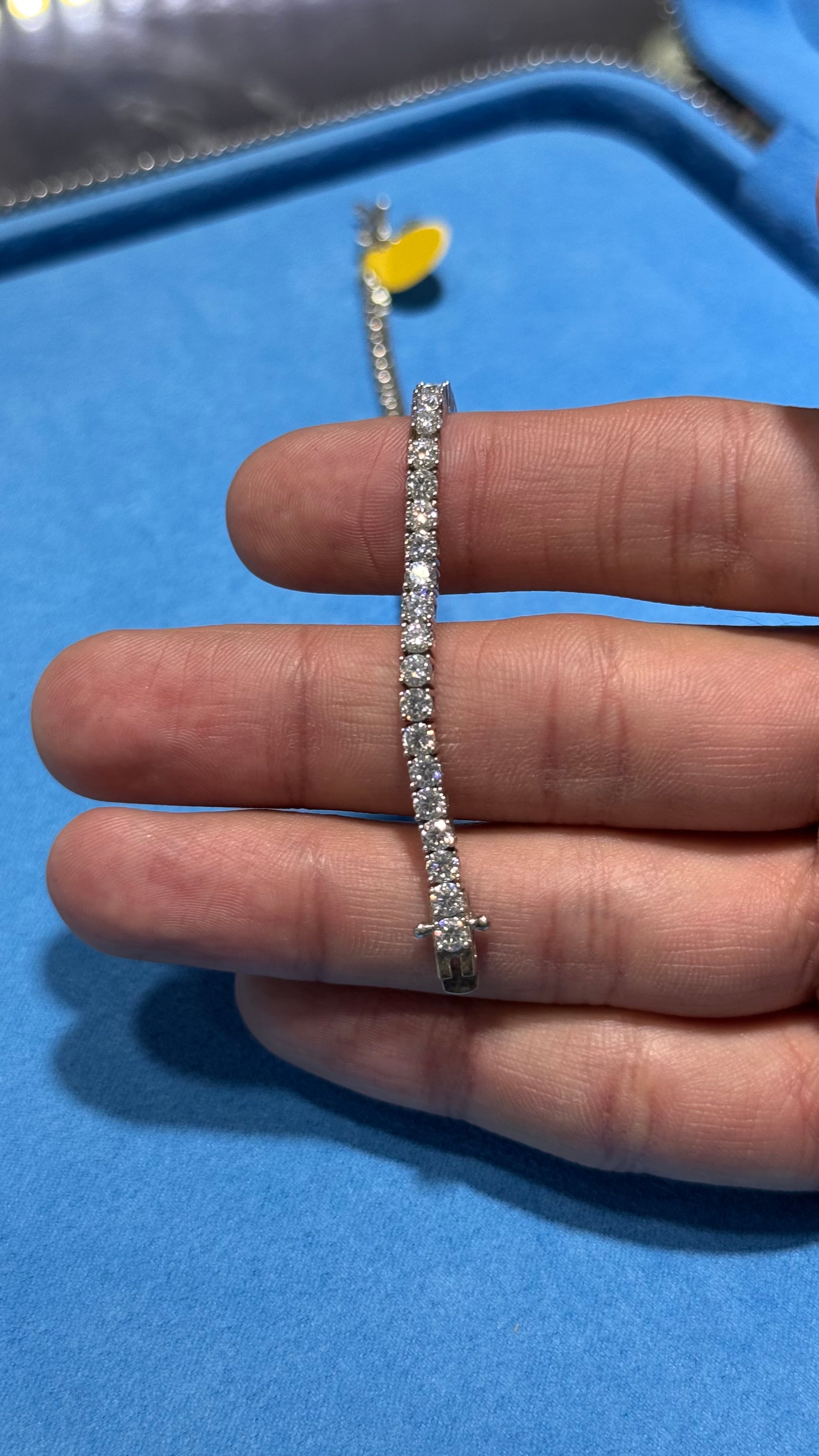 Pulso Tennis Moissanite Plata.925